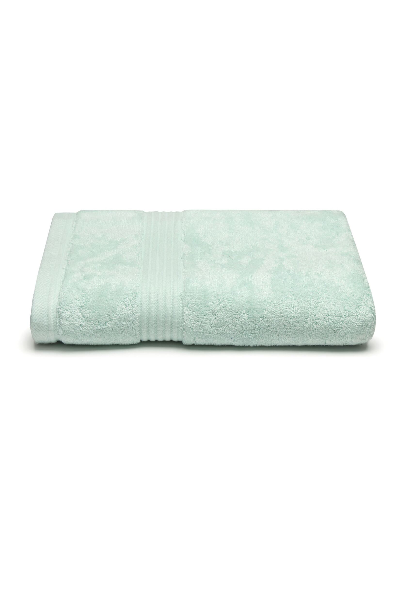 SOCKSHOP Lazy Panda 1 Pack Premium Bamboo 700GSM Super Soft Bath Towel Duck Egg Blue 70cm x 125cm