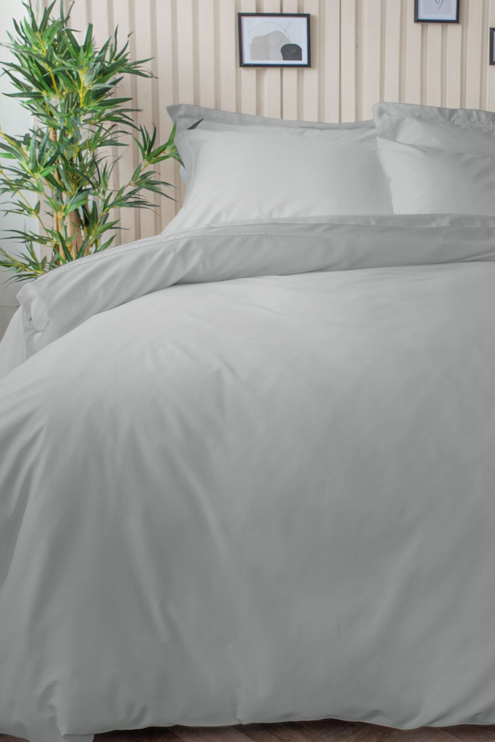 Lazy Panda 300 Thread Count Bamboo Duvet Cover Platinum Single