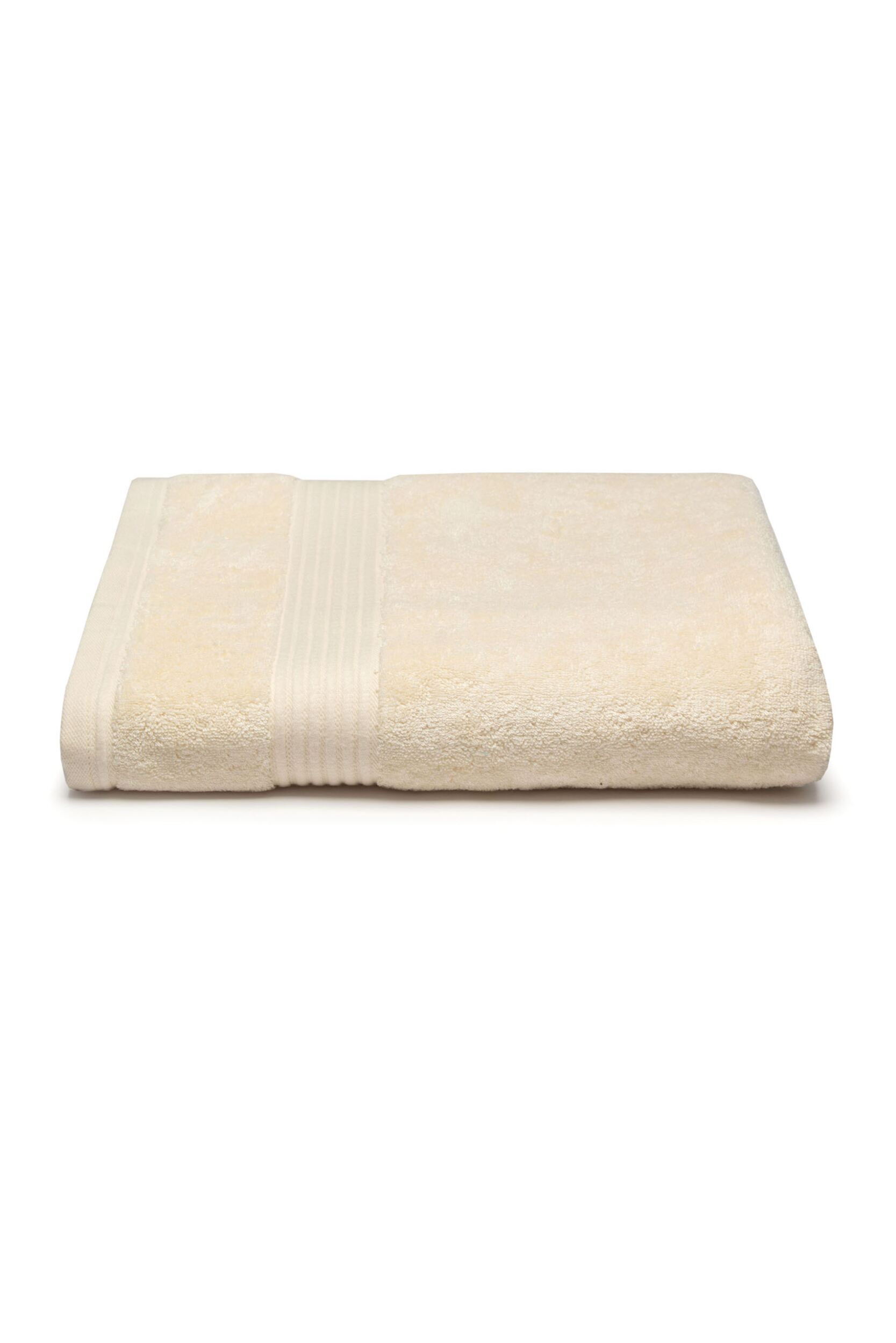 SOCKSHOP Lazy Panda 1 Pack Premium Bamboo 700GSM Super Soft Bath Sheet Cream 90cm x 170cm