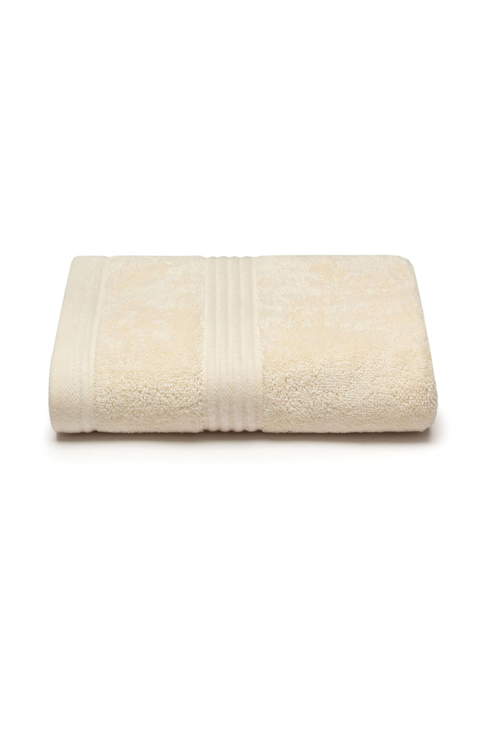SOCKSHOP Lazy Panda 1 Pack Premium Bamboo 700GSM Super Soft Hand Towel Cream 50cm x 90cm