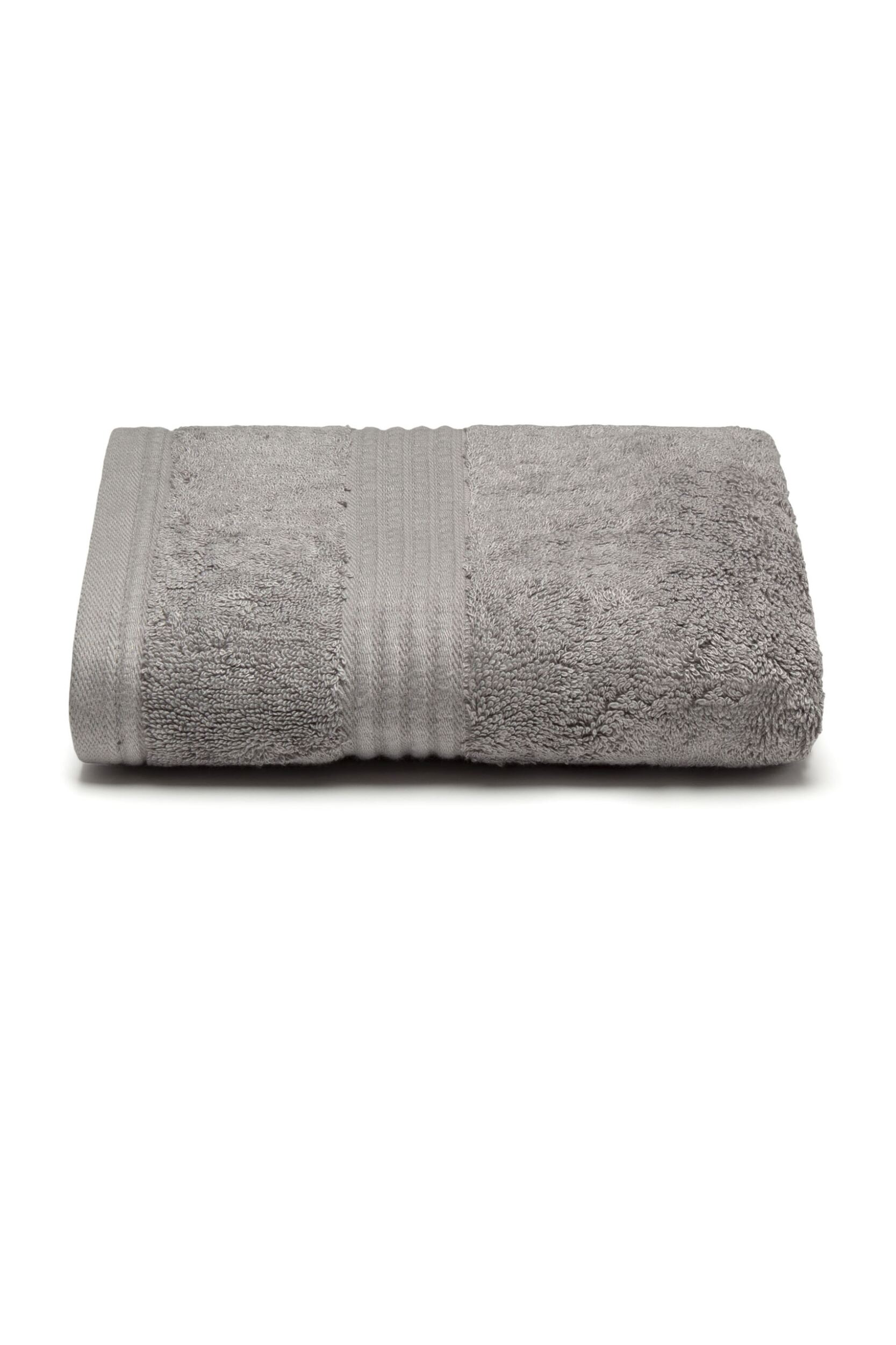 SOCKSHOP Lazy Panda 1 Pack Premium Bamboo 700GSM Super Soft Hand Towel Light Grey 50cm x 90cm