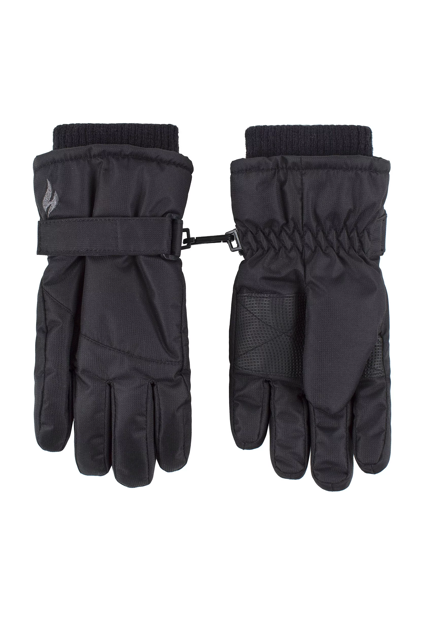 Kids 1 Pair SOCKSHOP Heat Holders Blizzard Comrade Gloves Black 3-6 Years