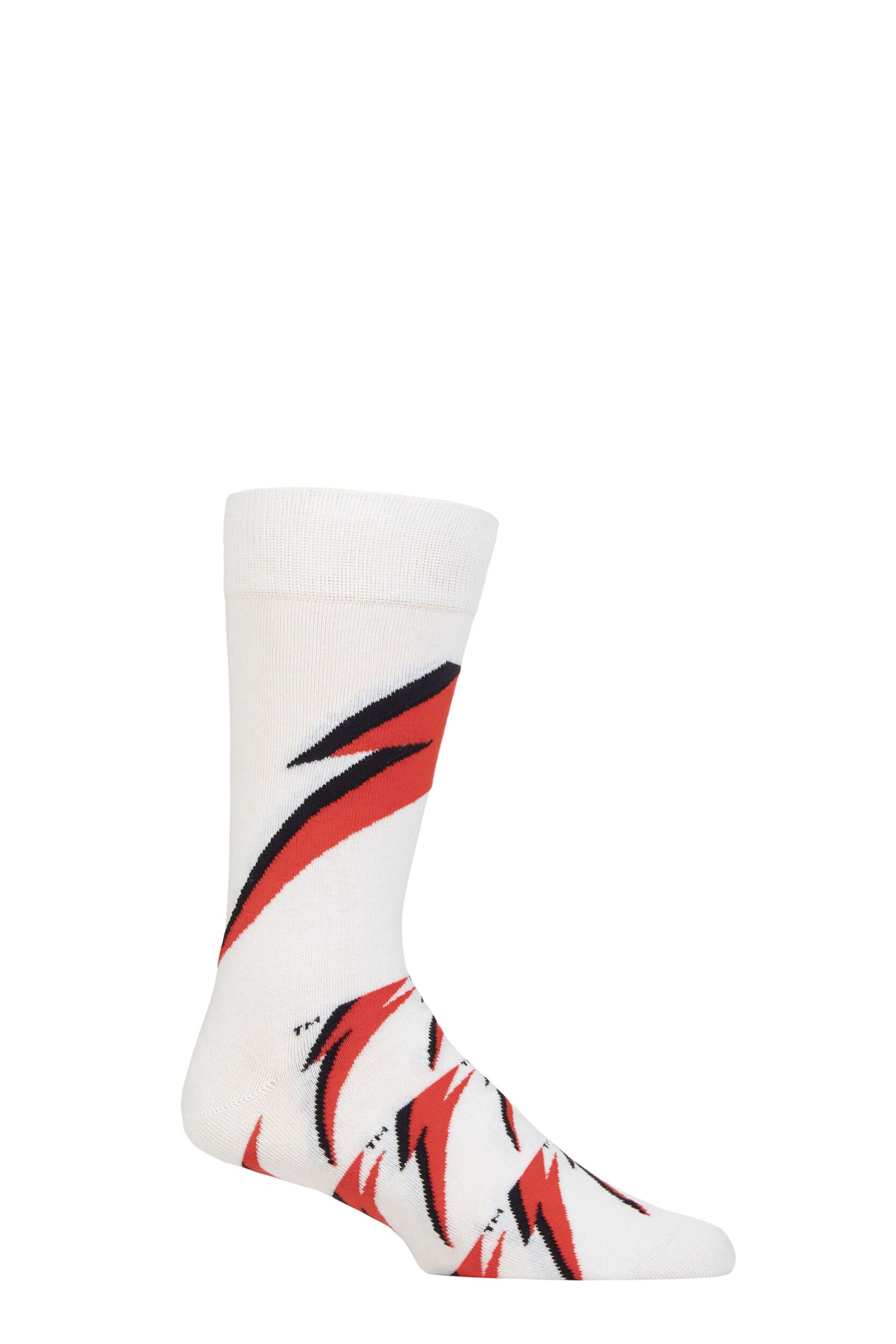 SOCKSHOP Music Collection 1 Pair David Bowie Cotton Socks Flash One Size