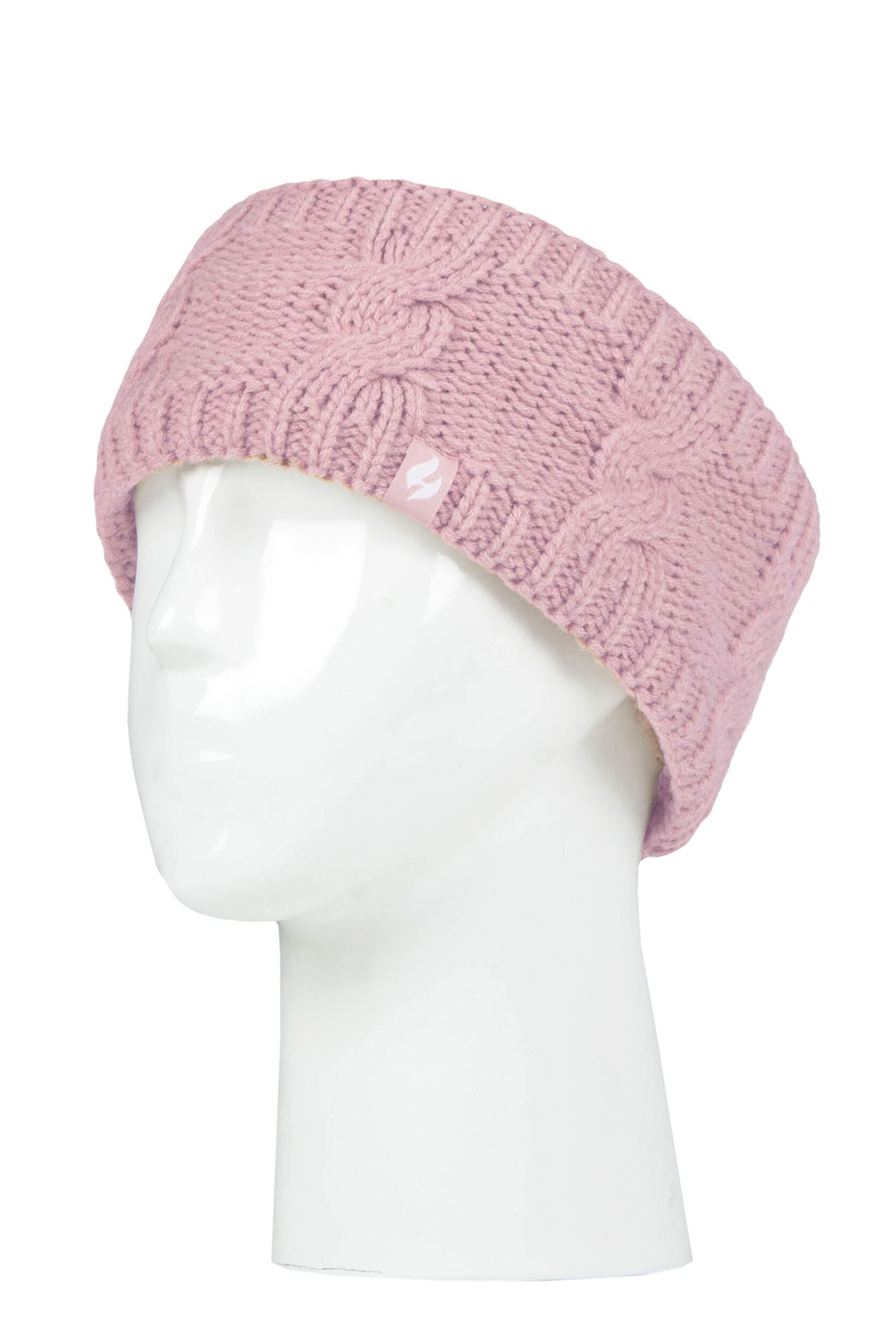 Women's 1 Pack SOCKSHOP Heat Holders Alta Headband Dusky Pink One Size
