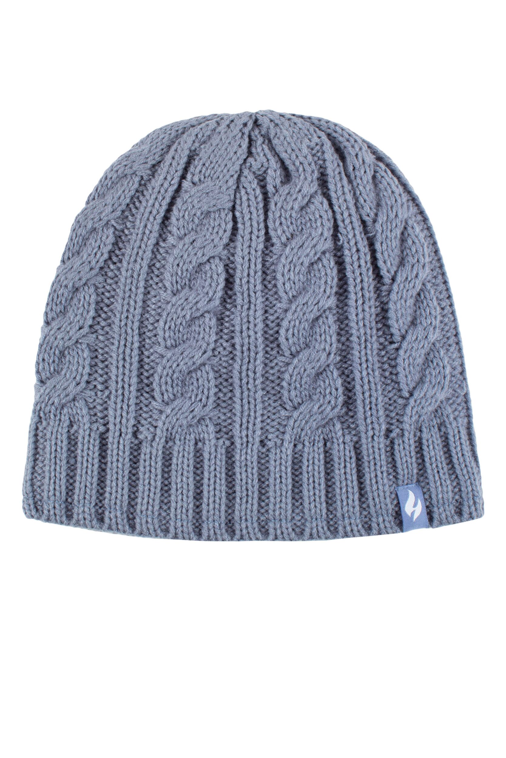 Image of Women's 1 Pack Heat Holders 4.7 Tog Heatweaver Yarn Hat Dusky Blue One Size