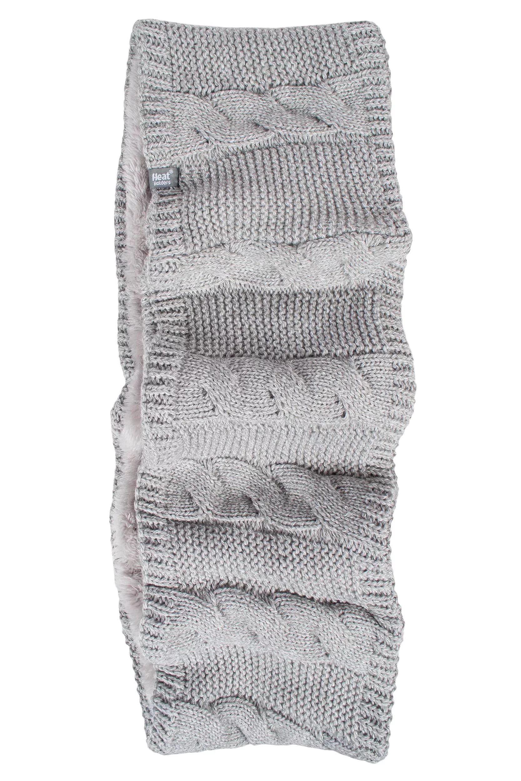 Women's 1 Pack SOCKSHOP Heat Holders Kalma Infinity Scarf Light Grey