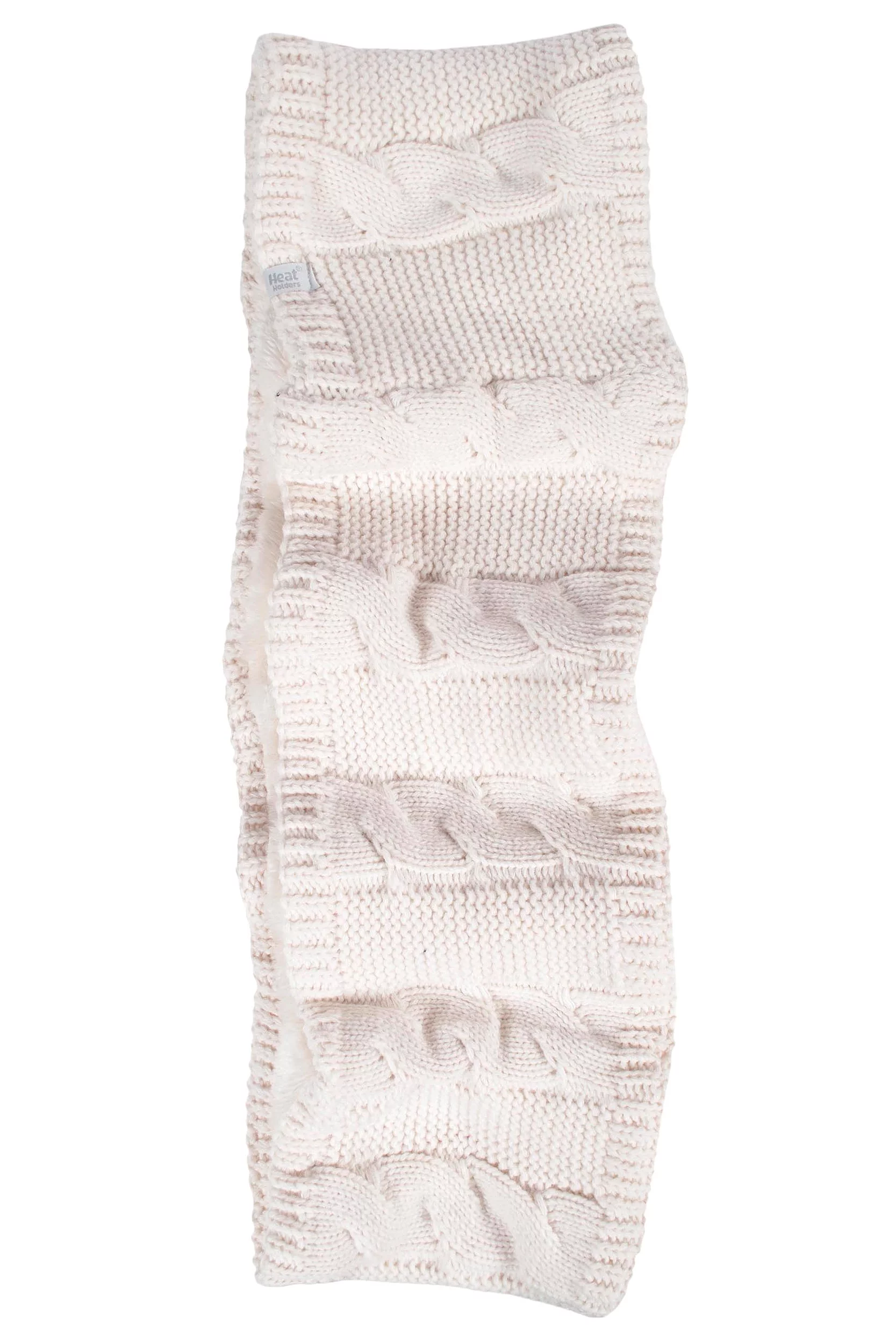 Women's 1 Pack SOCKSHOP Heat Holders Kalma Infinity Scarf Cream