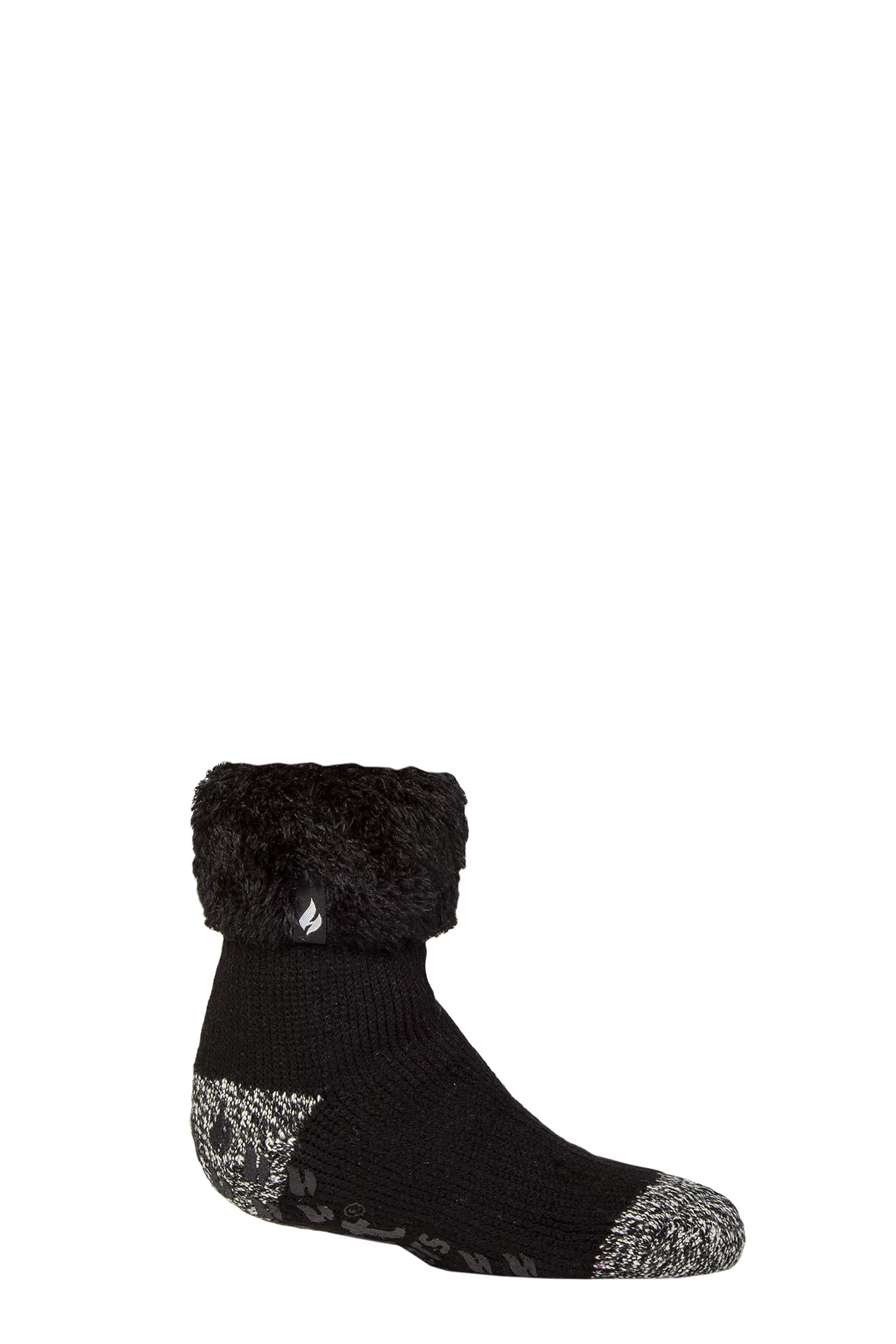 Kids 1 Pair SOCKSHOP Heat Holders Plain Lounge Socks Queenstown Black 12.5