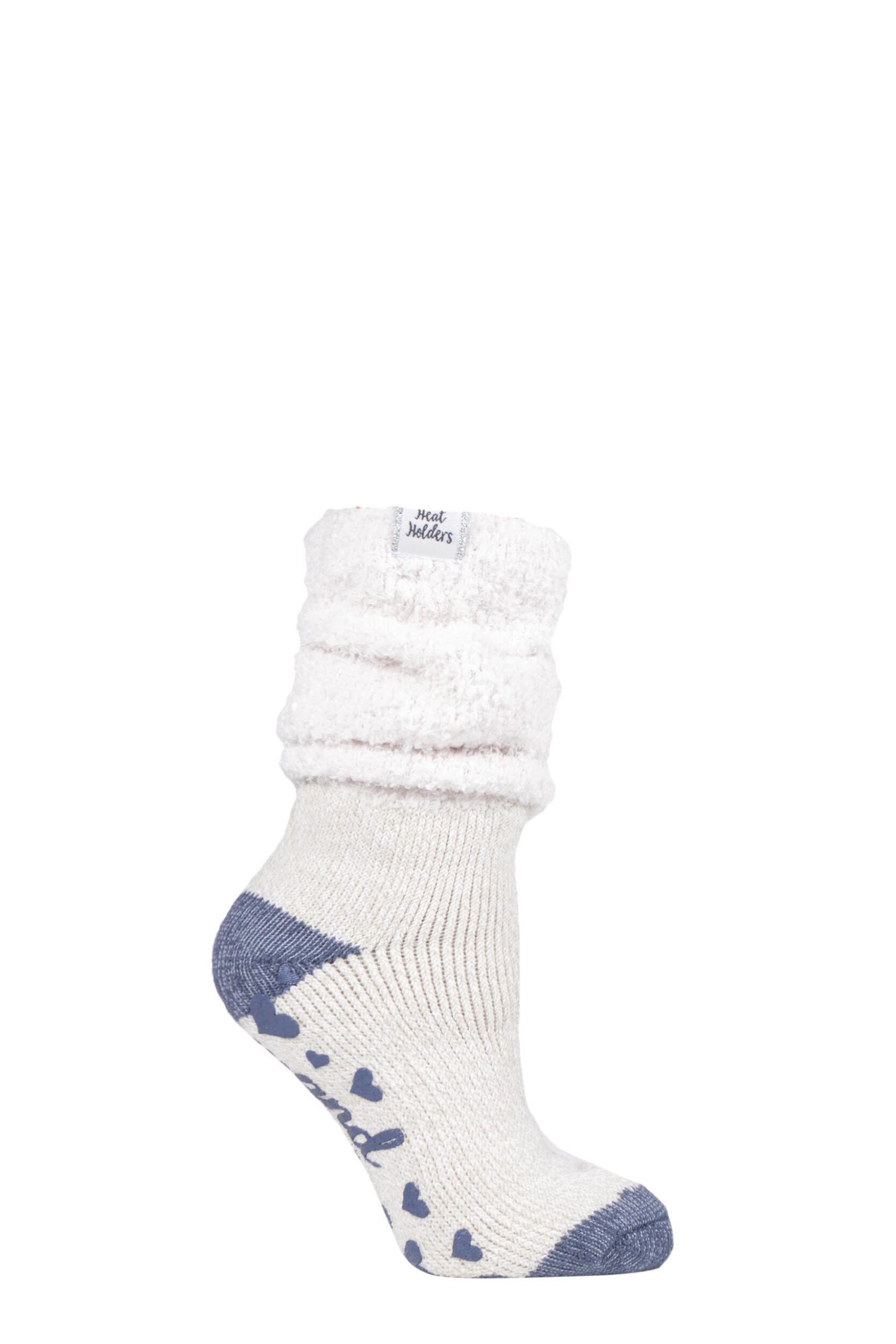 1 Pair Mauve Lounge Cosy Slouch Socks Ladies 4-8 Ladies - Heat Holders