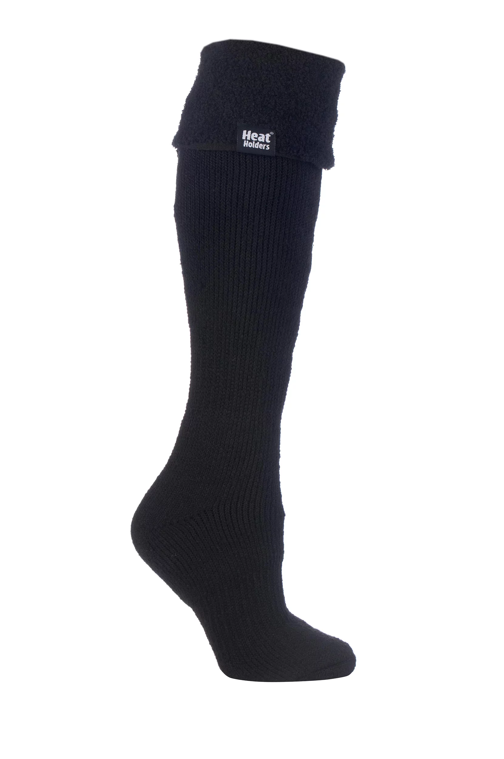 Women's 1 Pair SOCKSHOP Wellington Boot Heat Holders Thermal Socks Black