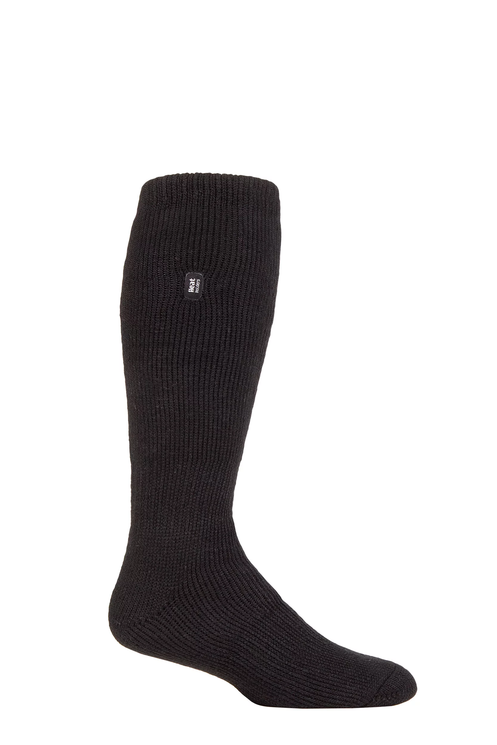 1 Pair Black Long Thermal Socks Men's 6-11 Mens - Heat Holders