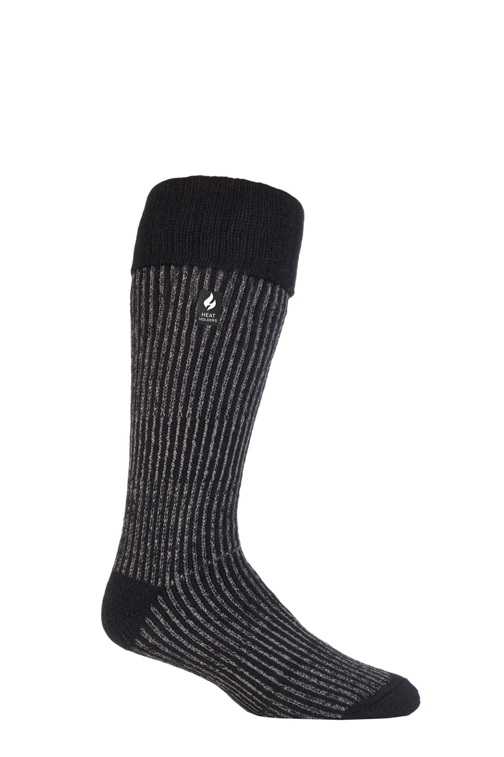 1 Pair Black 2.3 TOG Thermal Boot Socks Men's 6-11 Mens - Heat Holders