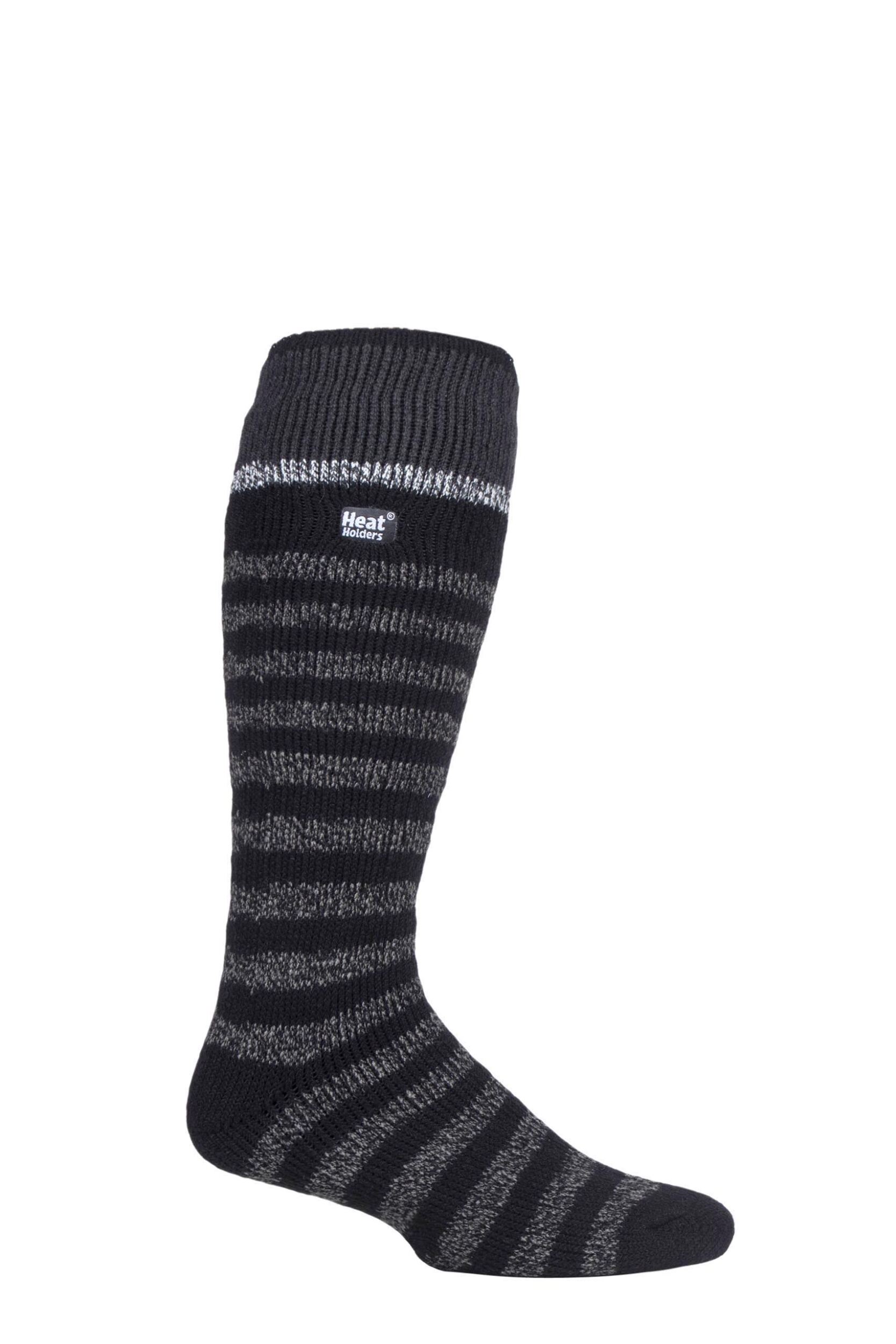 1 Pair Black 2.3 TOG Ski Socks Men's 6-11 Mens - Heat Holders