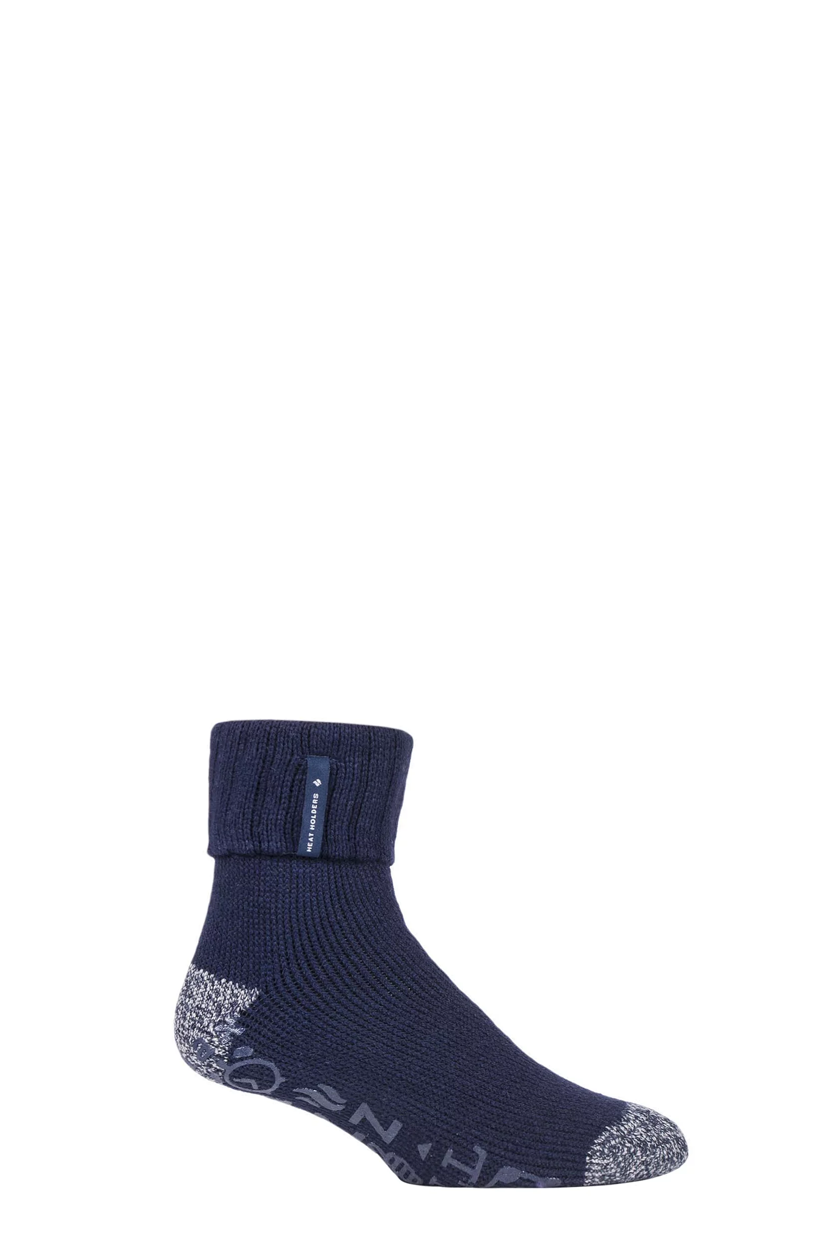 1 Pair Navy Whittaker Lounge Socks Men's 6-11 Mens - Heat Holders