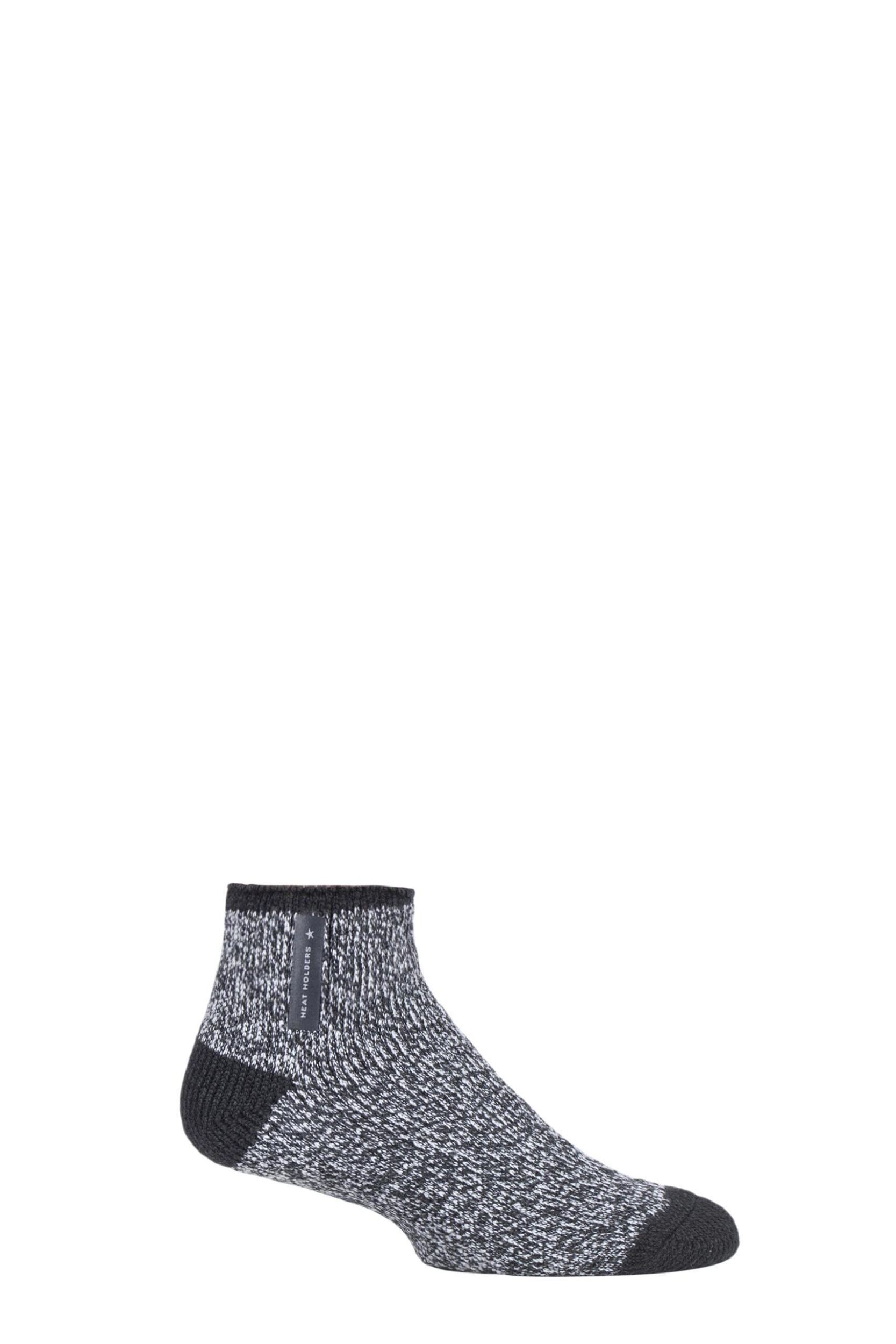 1 Pair Charcoal Twist Aubin Sleep Socks Men's 6-11 Mens - Heat Holders