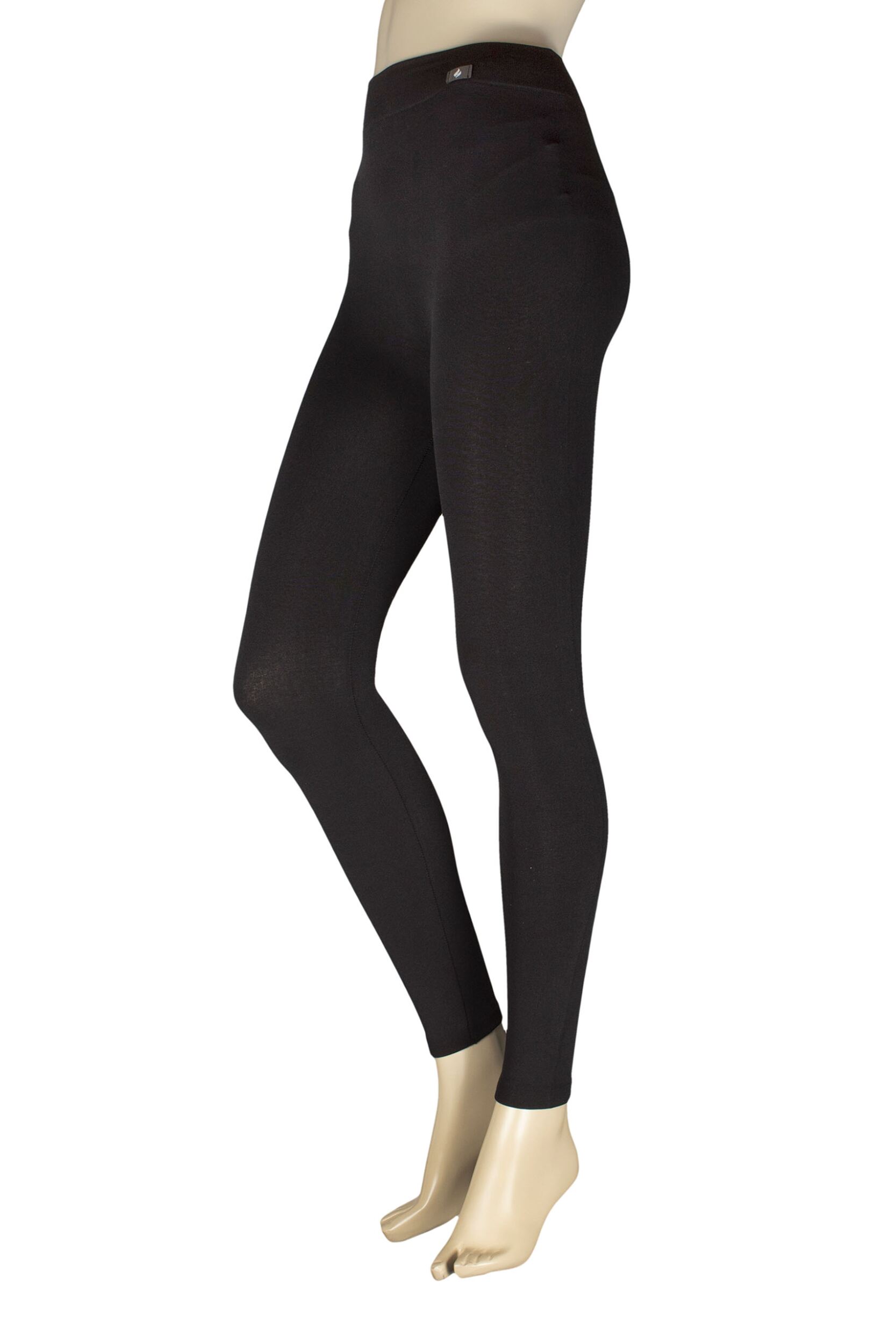 Women's 1 Pack SOCKSHOP Heat Holders Extra Warm Leggings Black XL