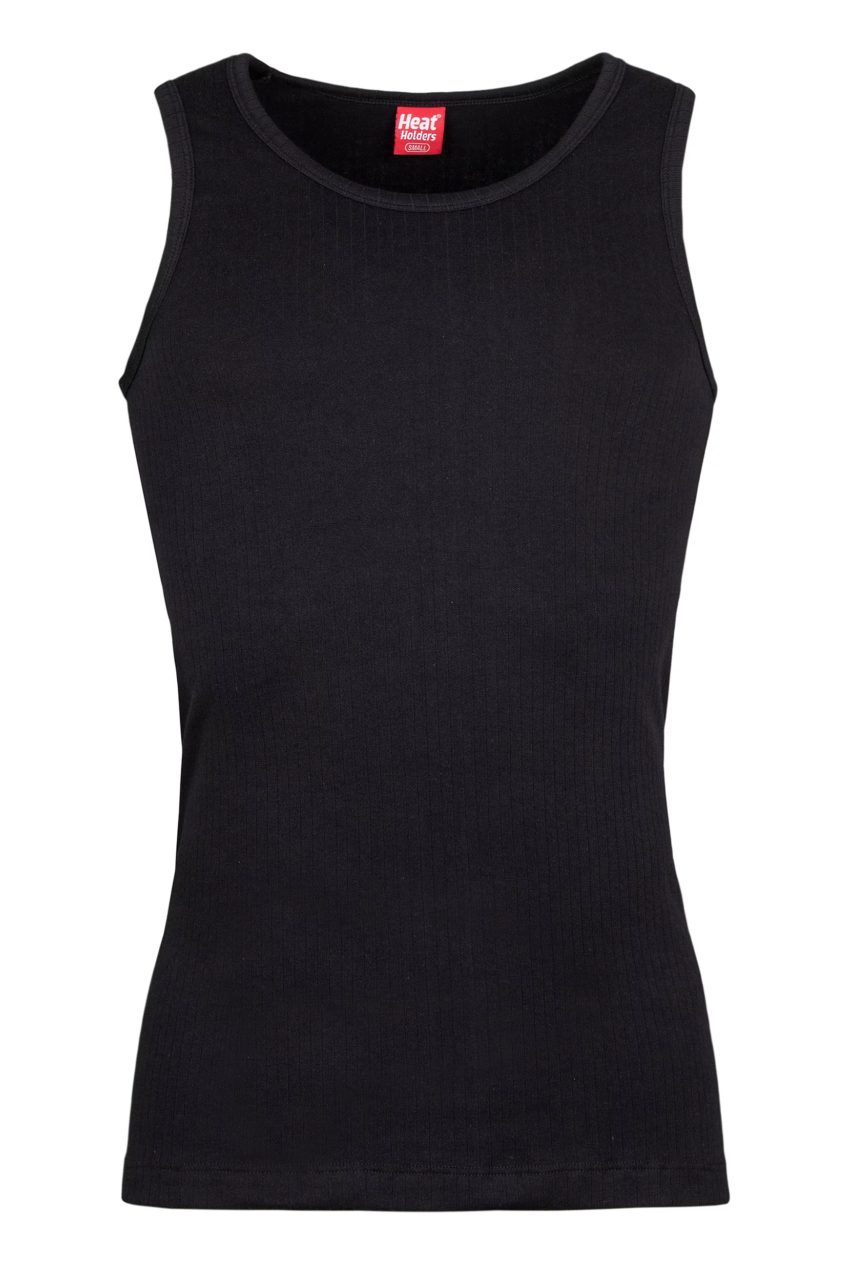 Mens 1 Pack SOCKSHOP Heat Holders 0.45 TOG Sleeveless Vest Black