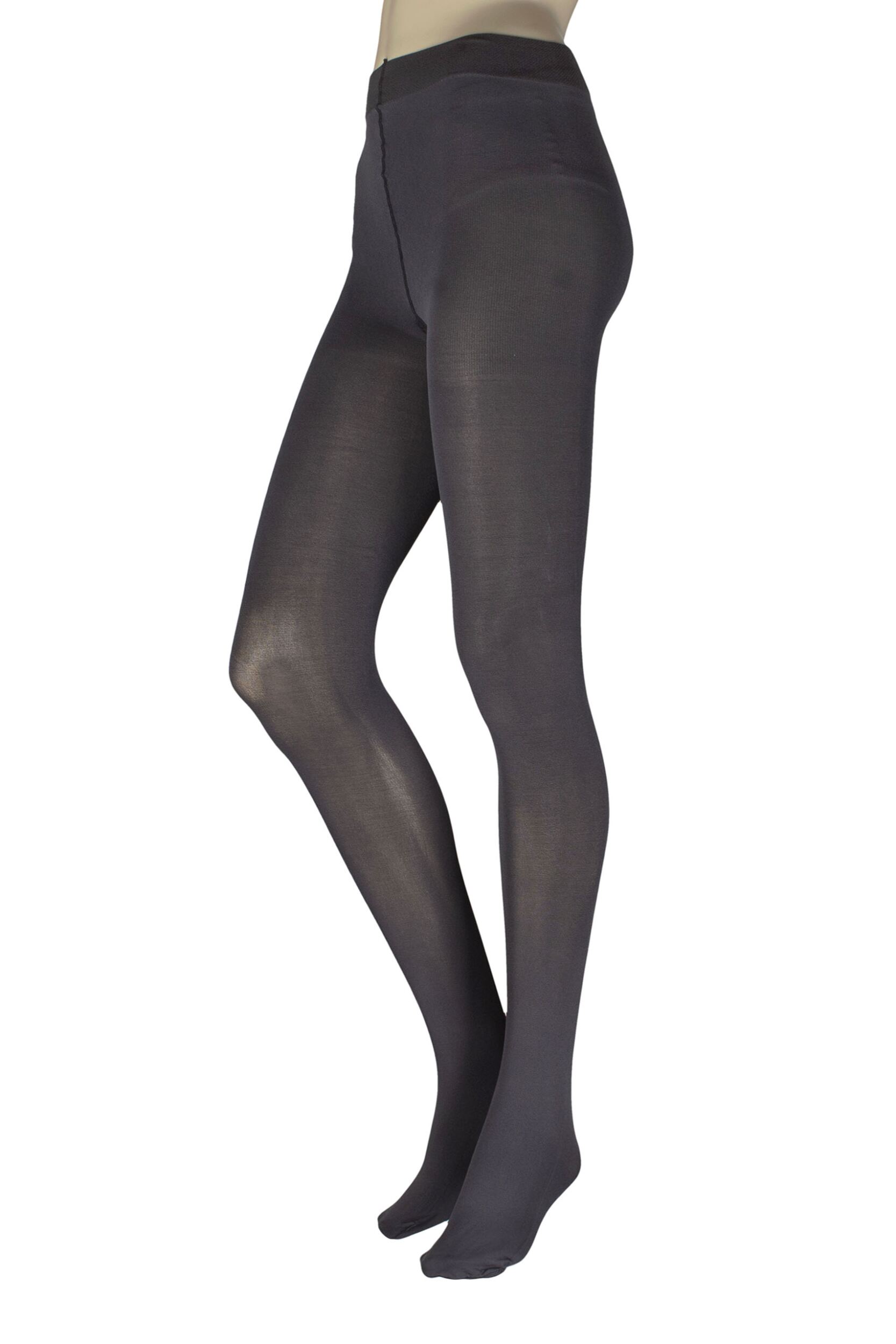 Women's 1 Pair Charnos 60 Denier Opaque Tights Graphite XLarge