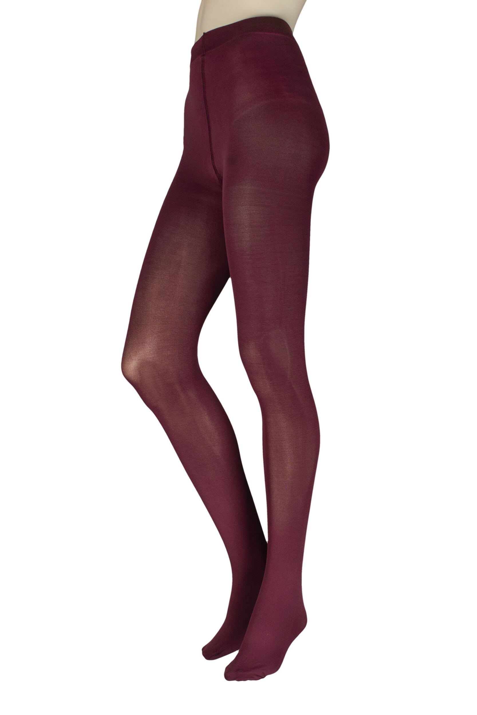 Women’s 1 Pair Charnos 60 Denier Opaque Tights Cherry Medium