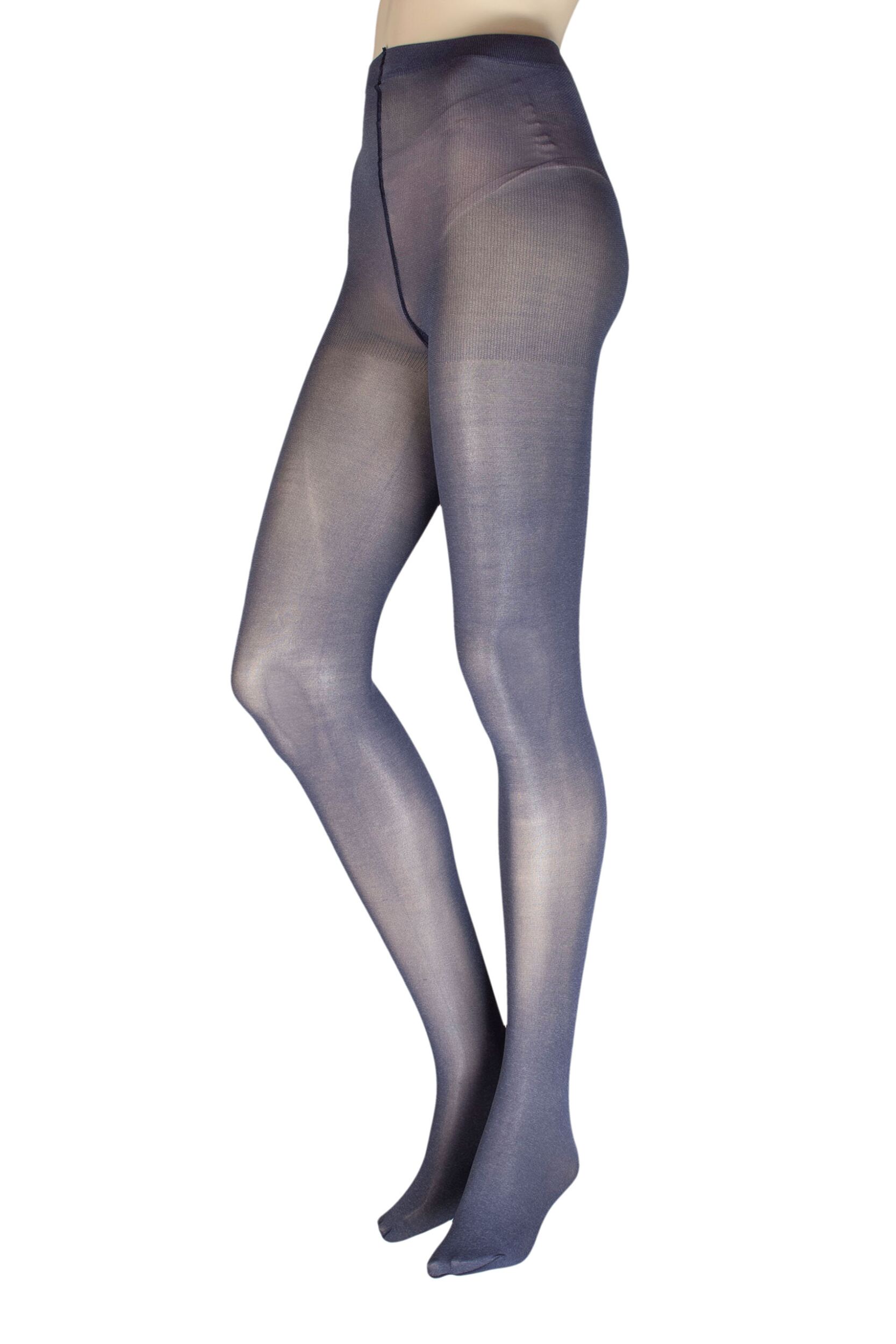 Women's 1 Pair Charnos Marl Opaque Tights Navy Small / Medium