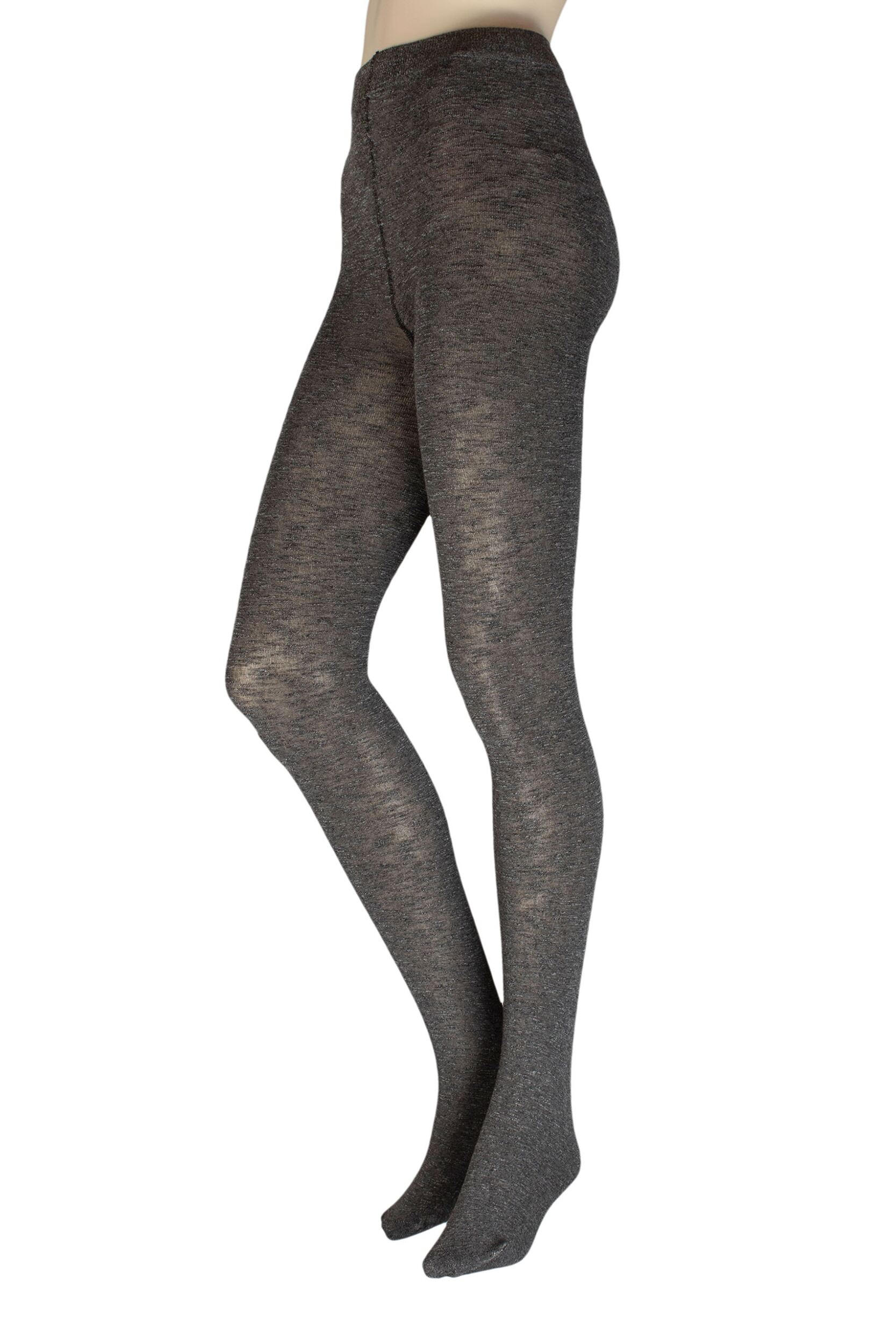 Women's 1 Pair Charnos Textured Tights Grey Small / Medium