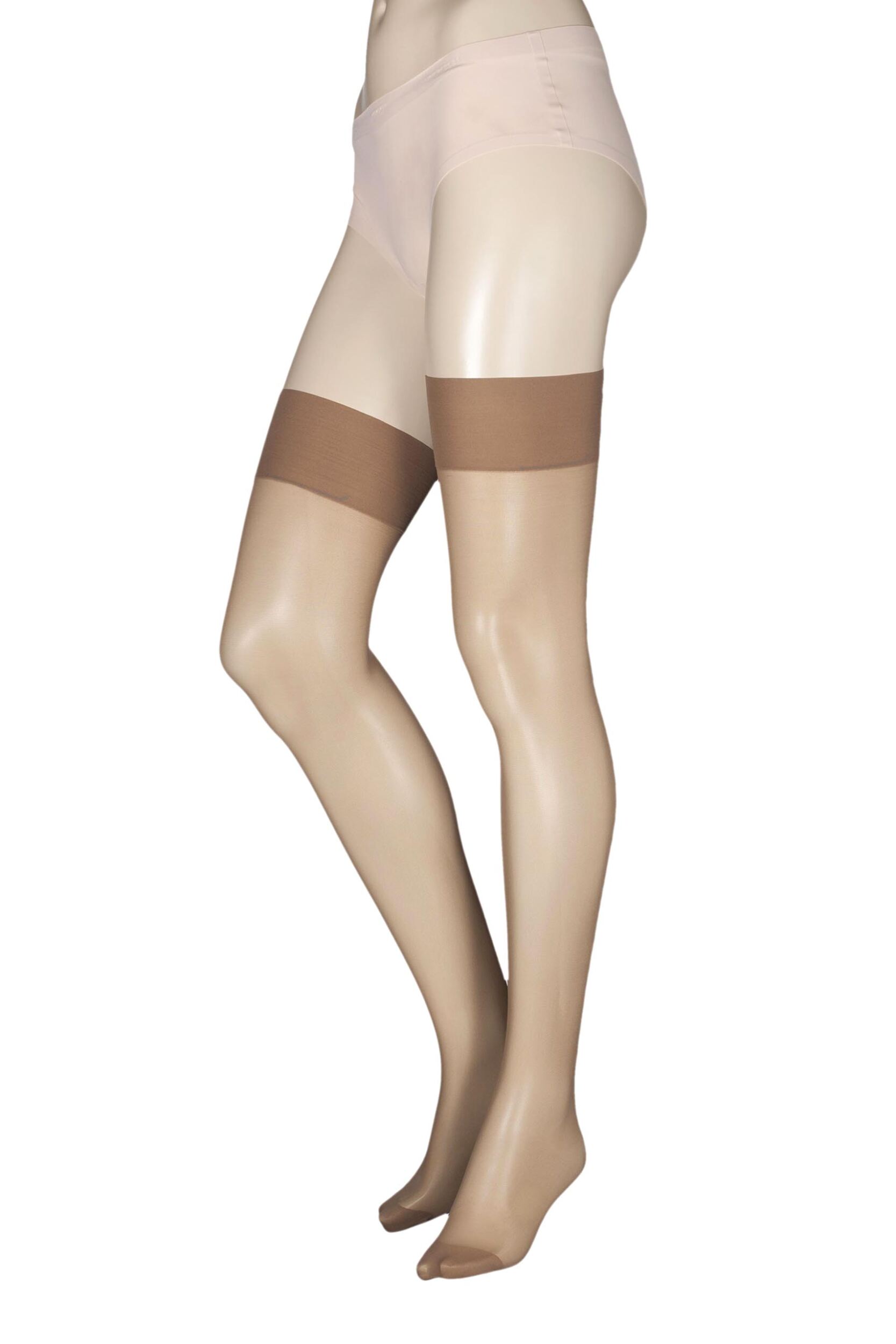 2 Pair Sherry 24/7 15 Denier Stocking Ladies Medium - Charnos