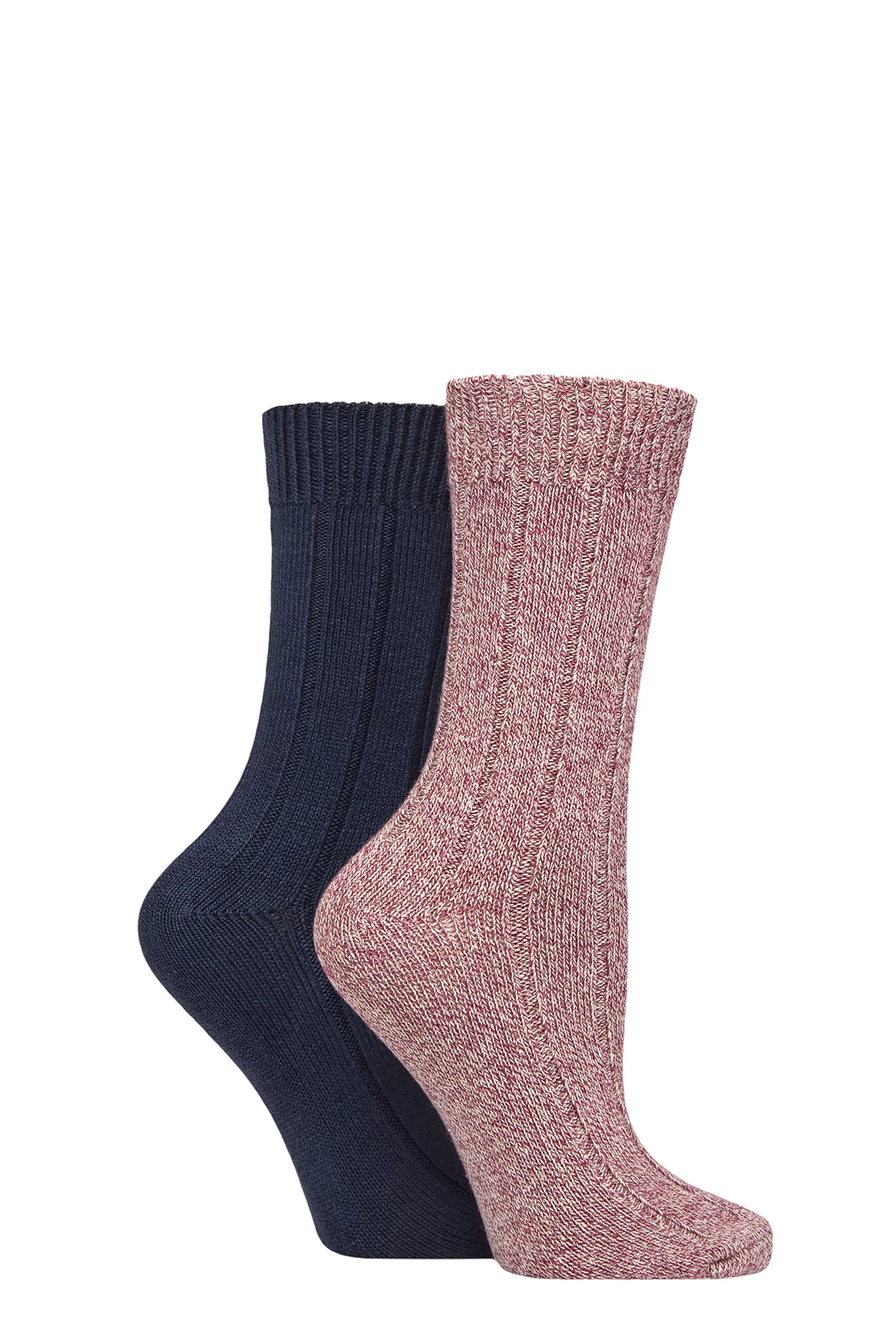 Women's 2 Pair Charnos Cosy Bamboo Socks Berry