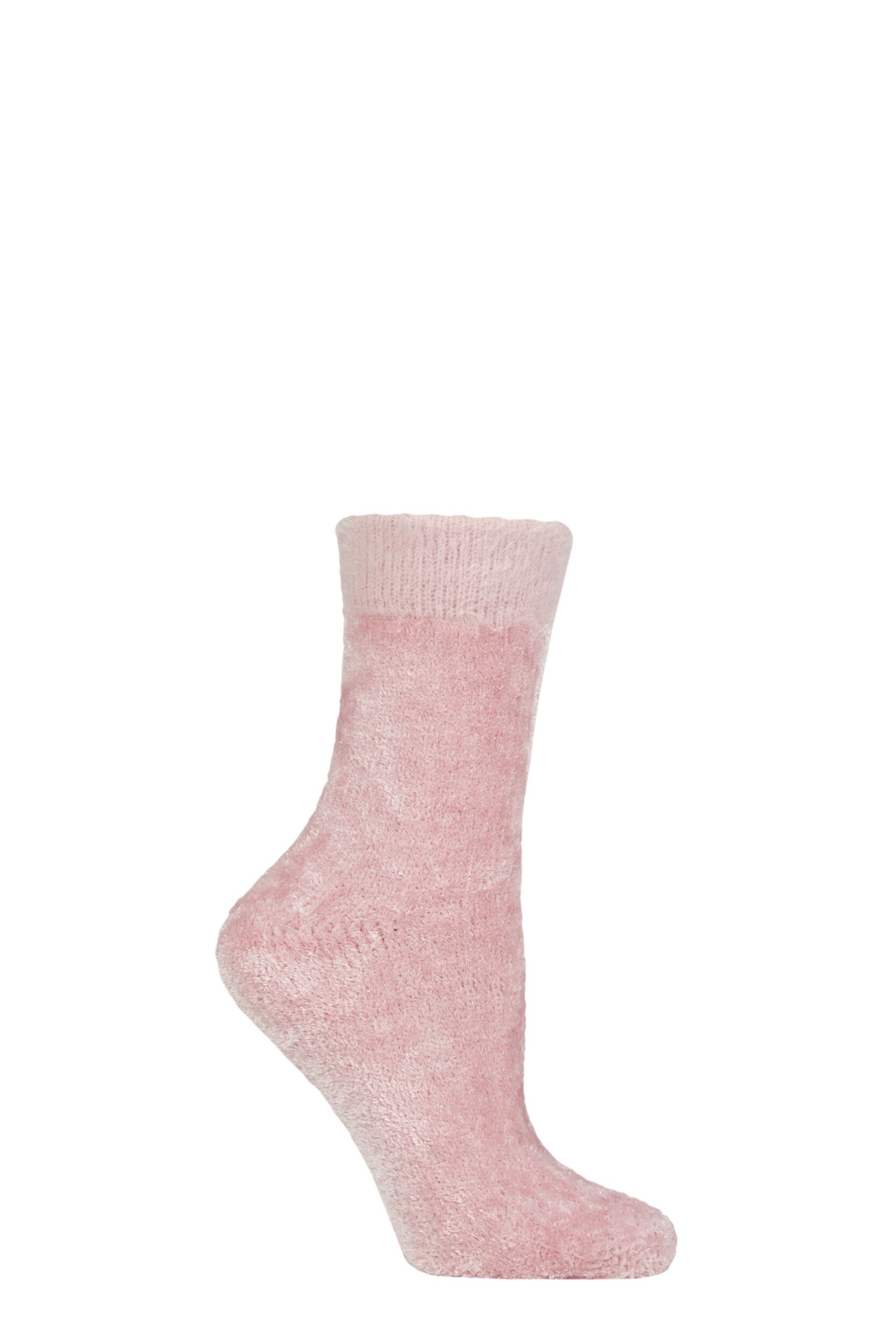 Women's 1 Pair Charnos Chenille Socks Pink One Size