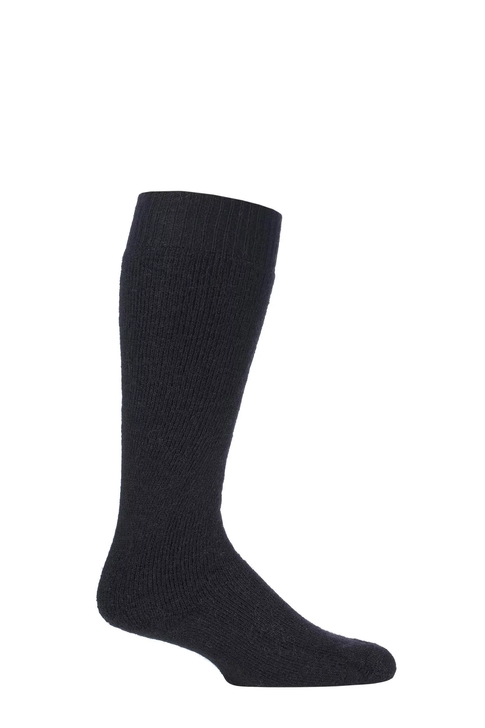 1 Pair Black of London Mohair Knee High Socks With Cushioning Unisex 4-7 Unisex - SOCKSHOP of London