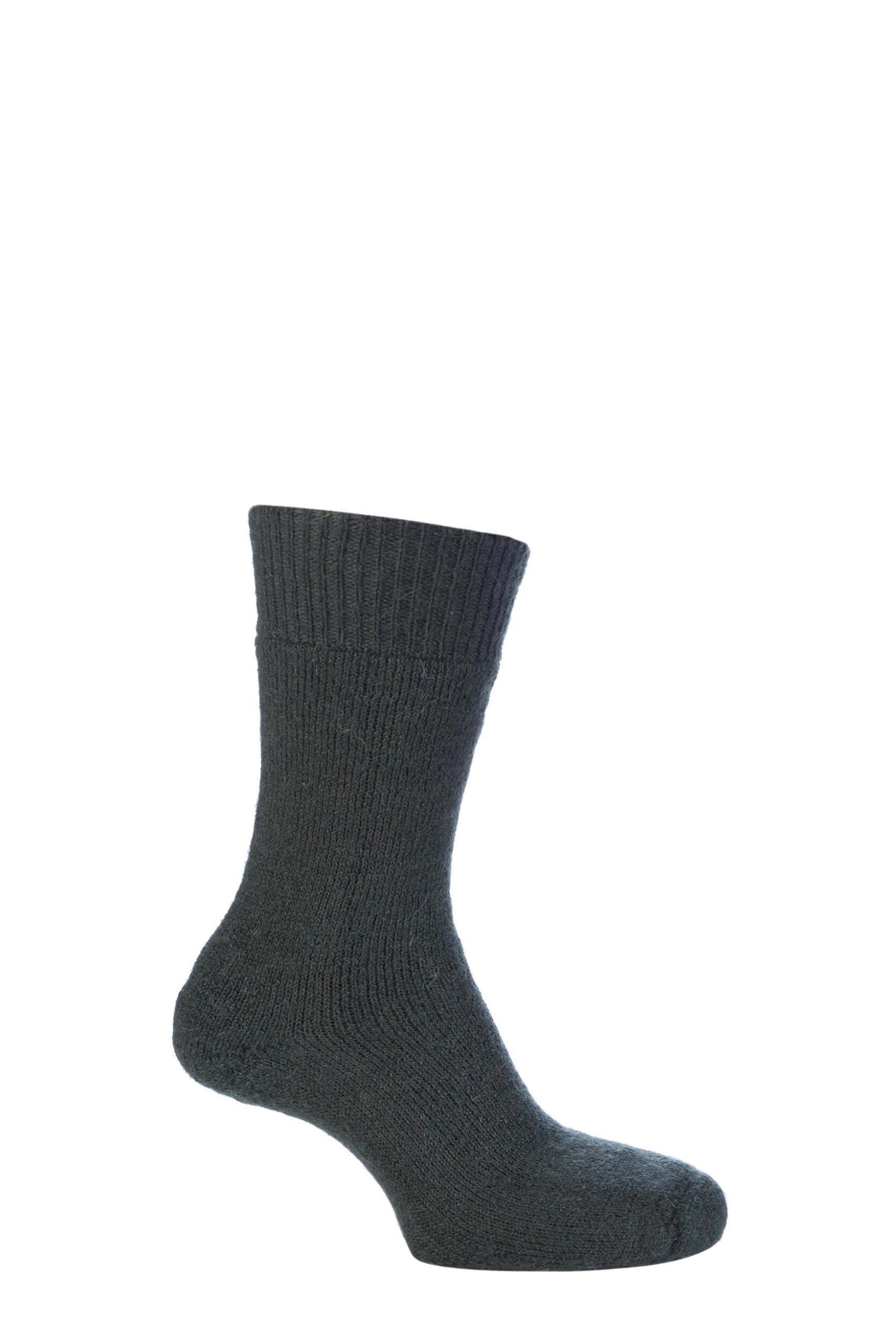 1 Pair Green of London Mohair Boot Socks With Cushioning Unisex 11-13 Unisex - SOCKSHOP of London