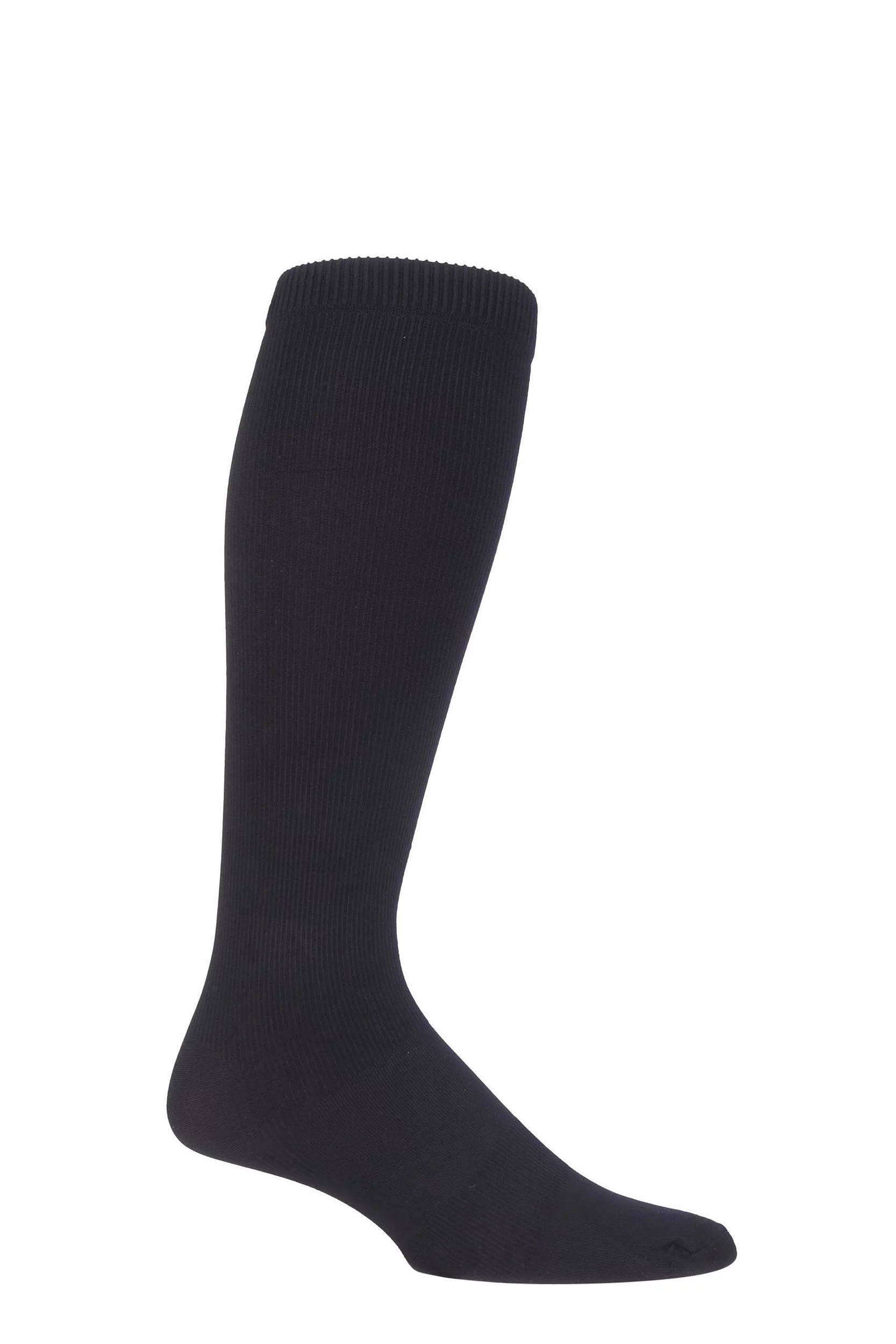 1 Pair Black 80 Denier Flight and Travel Socks Men's 9-11 Mens - Iomi