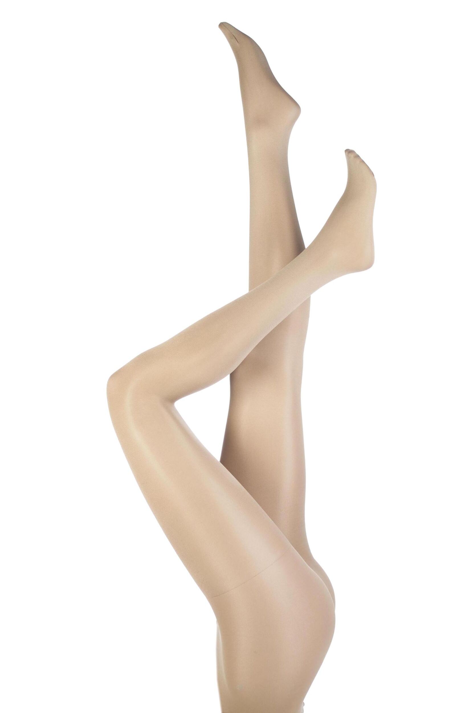Image of Ladies 1 Pair Silky Dance Shimmer Full Foot Tights