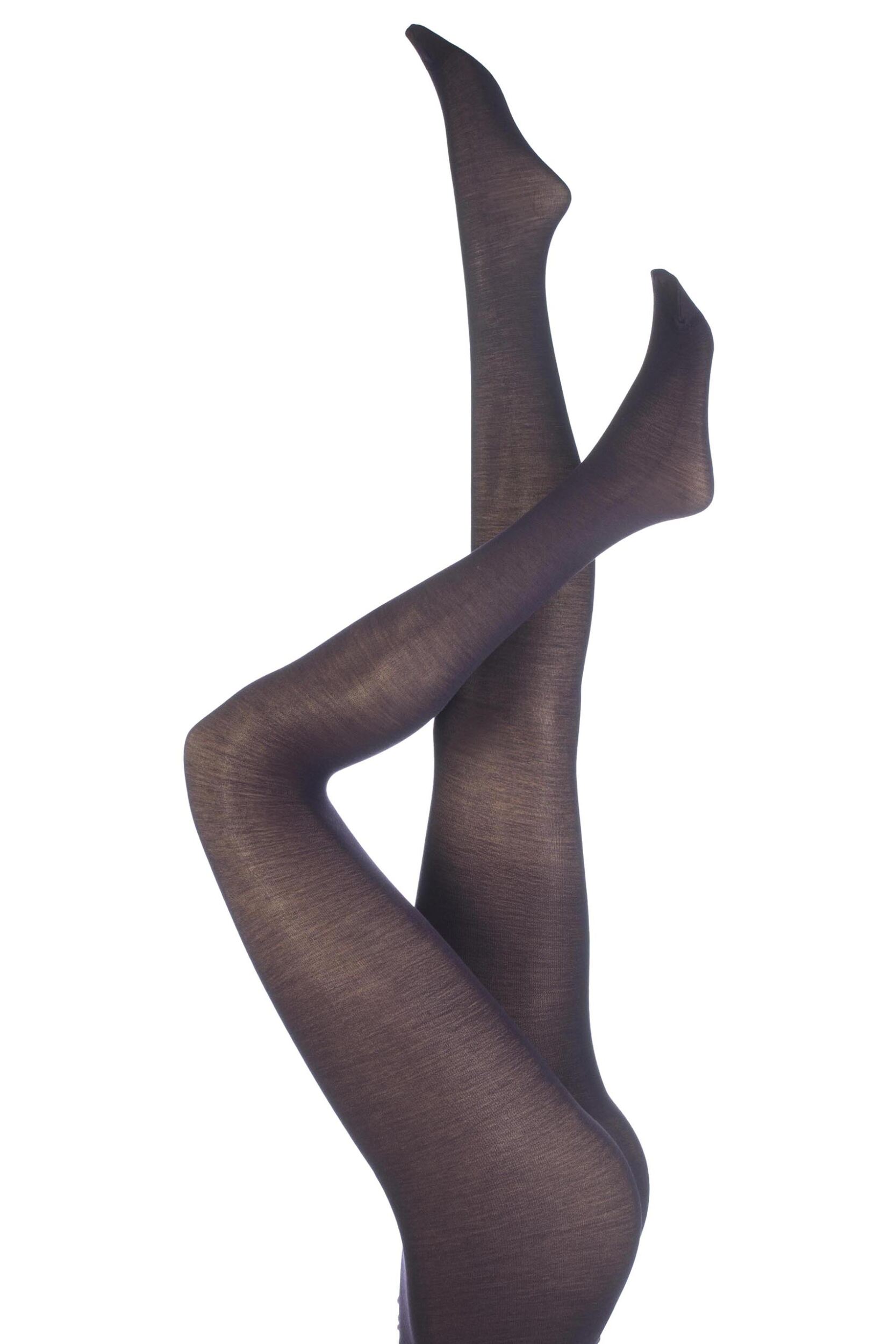 1 Pair Purple Jennifer Merino Wool Tights Ladies Small - Trasparenze
