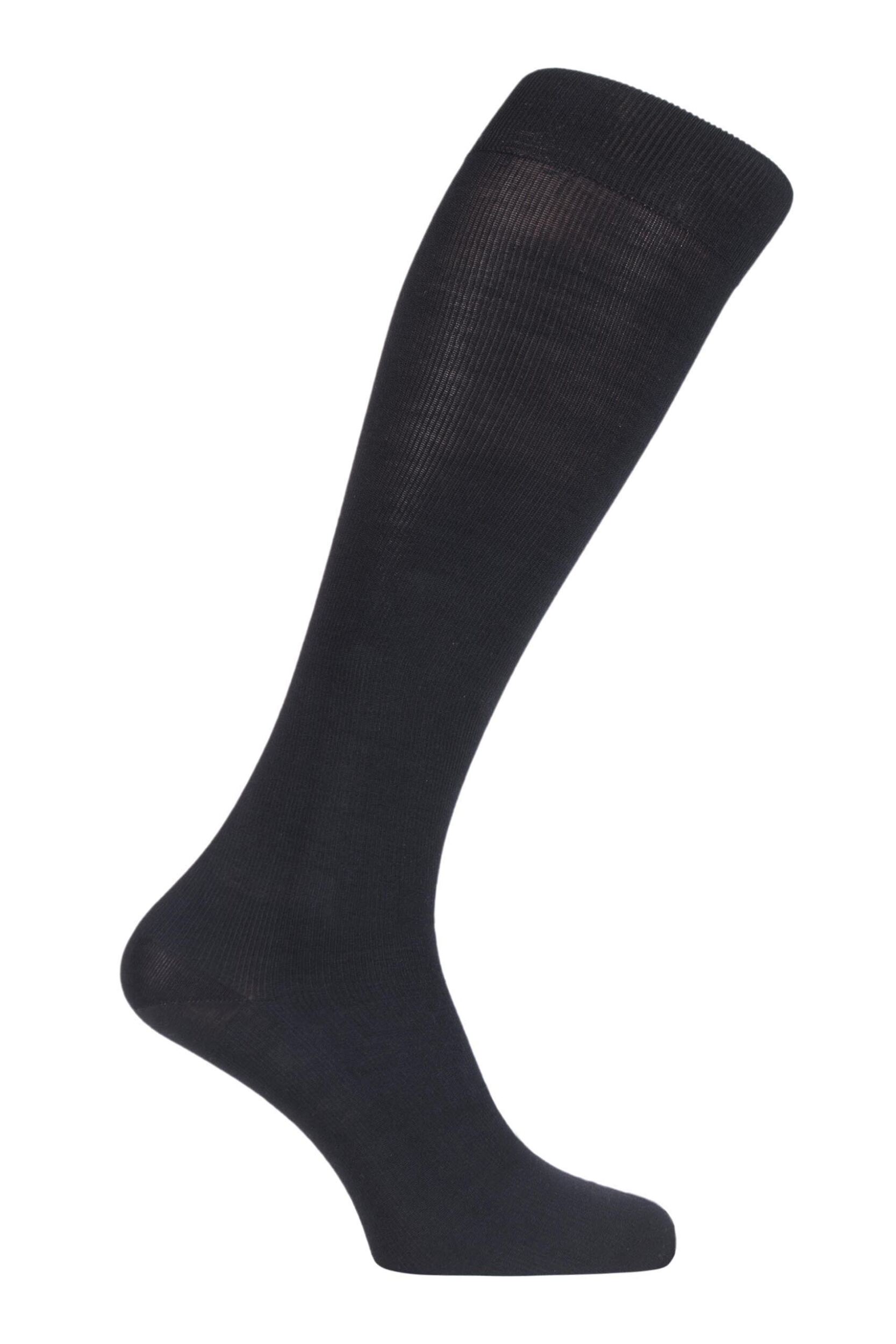 Mens 1 Pair Falke Ultra Energising Cotton Compression Socks Black 10-11 W3 Mens