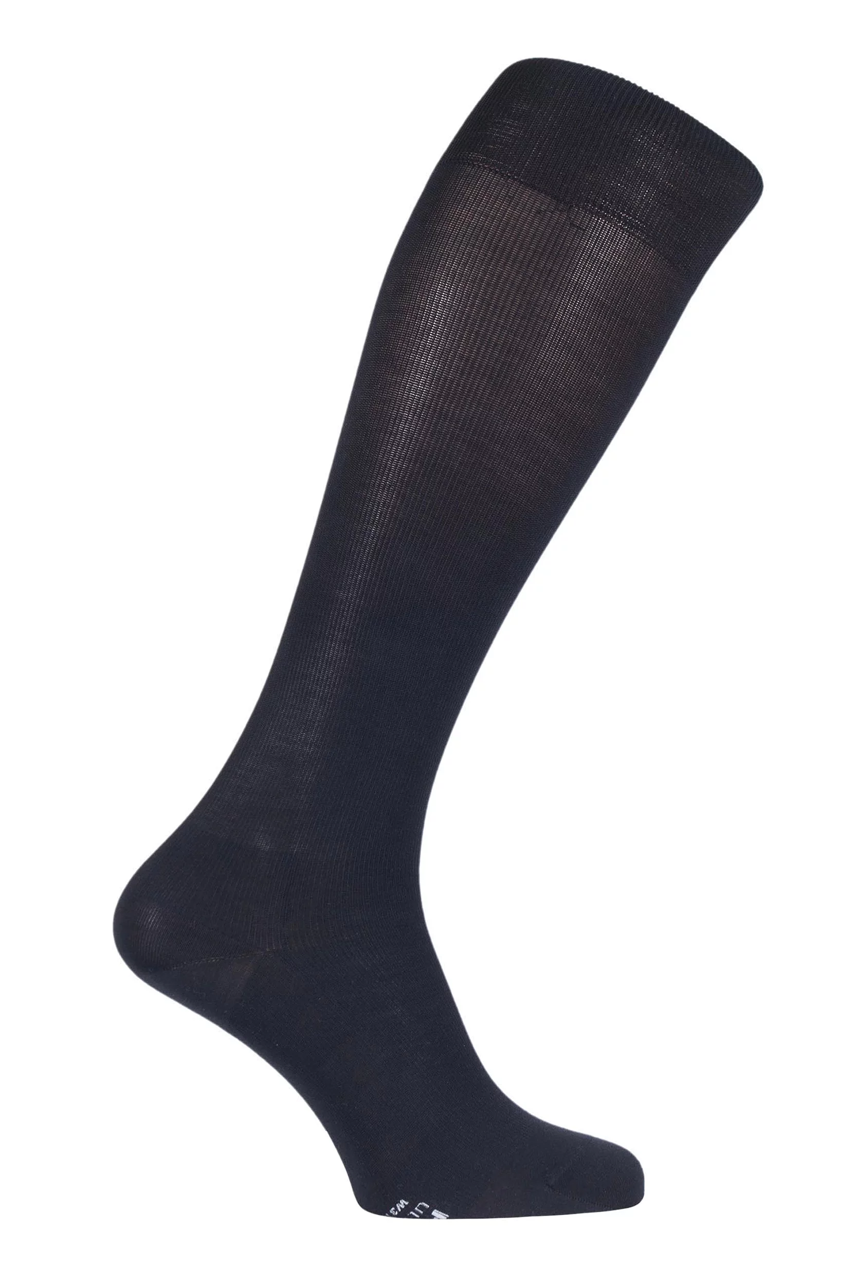 1 Pair Navy Ultra Energising Cotton Compression Socks Men's 5.5-6.5 Mens (36-40cm Calf Width) - Falke