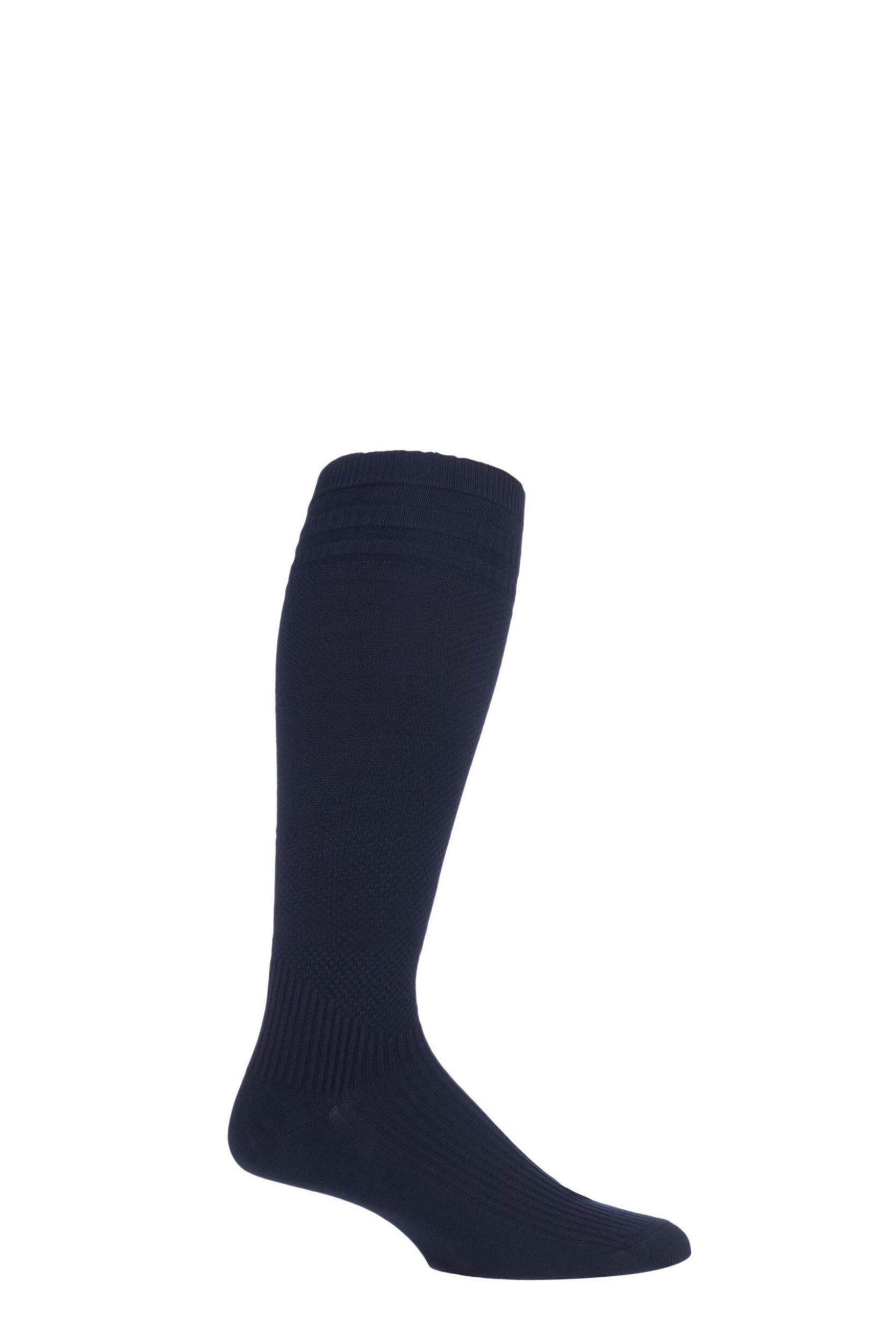 Image of 1 Pair Navy Energisox Compression Socks with Softop Mens - HJ Hall