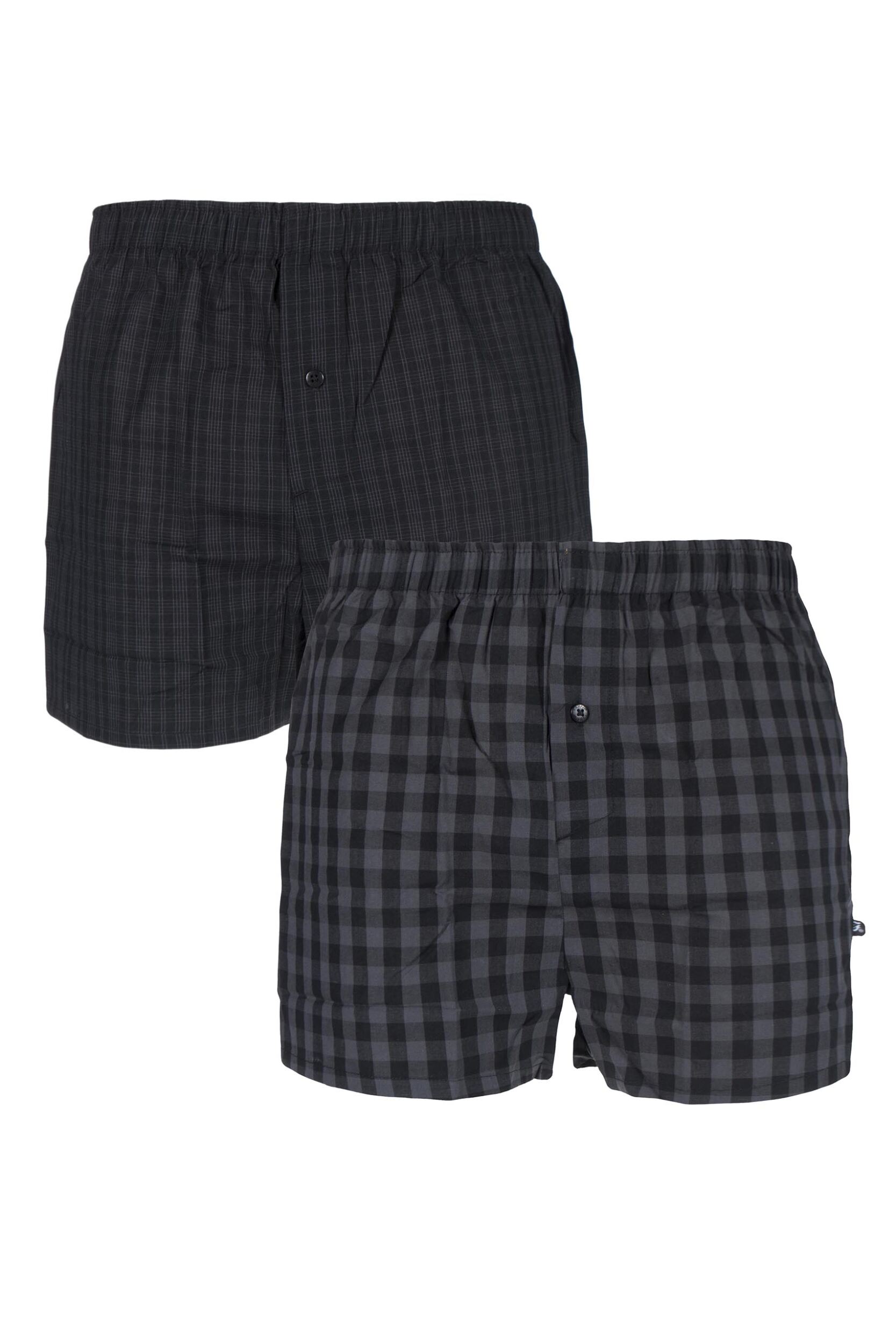 Mens 2 Pack Farah 100% Cotton Checked Woven Boxers | eBay