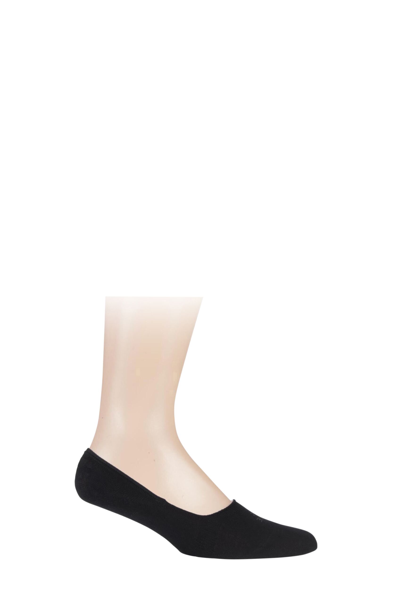 1 Pair Black Invisible Step Shoe Liners Men's 7-8 Mens - Falke