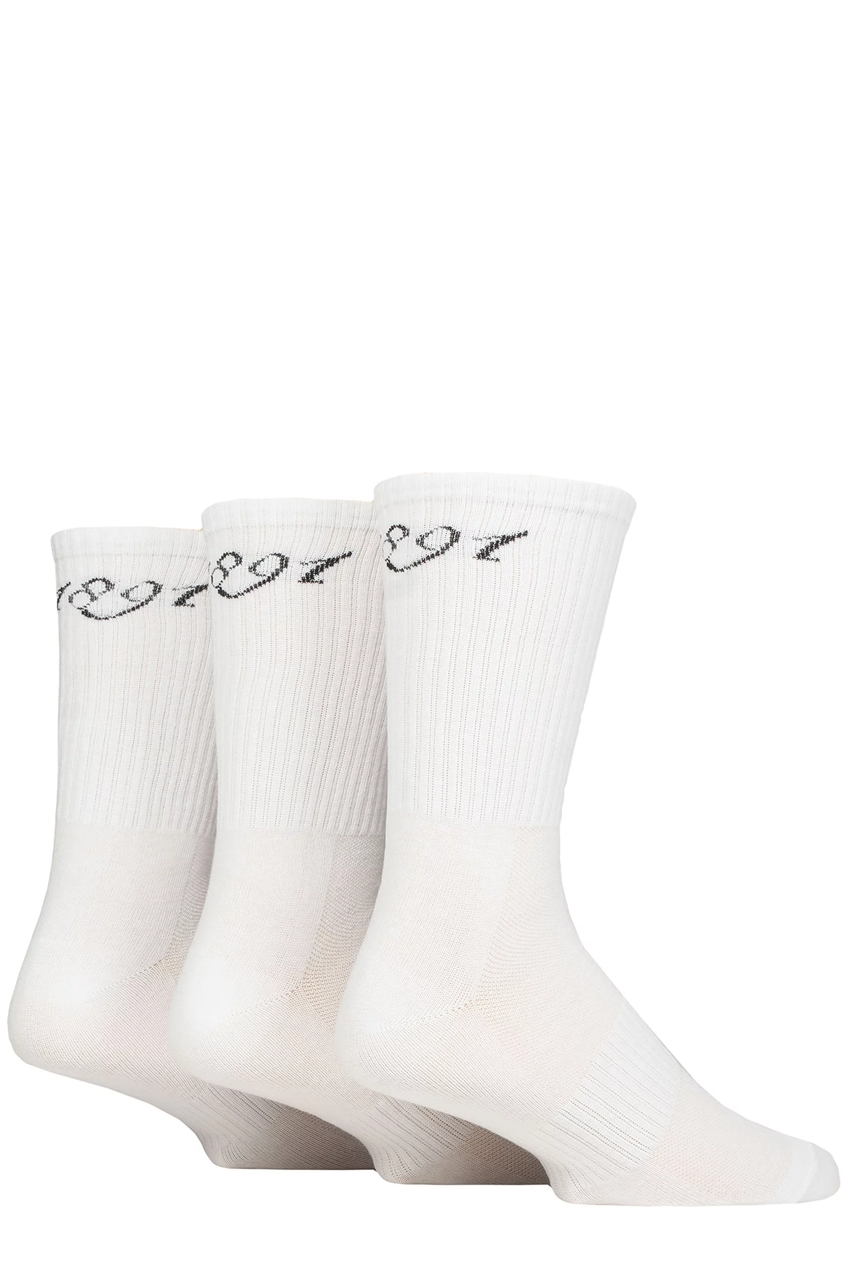 Mens 3 Pair Glenmuir Technical Sports Socks White 7-11 Mens