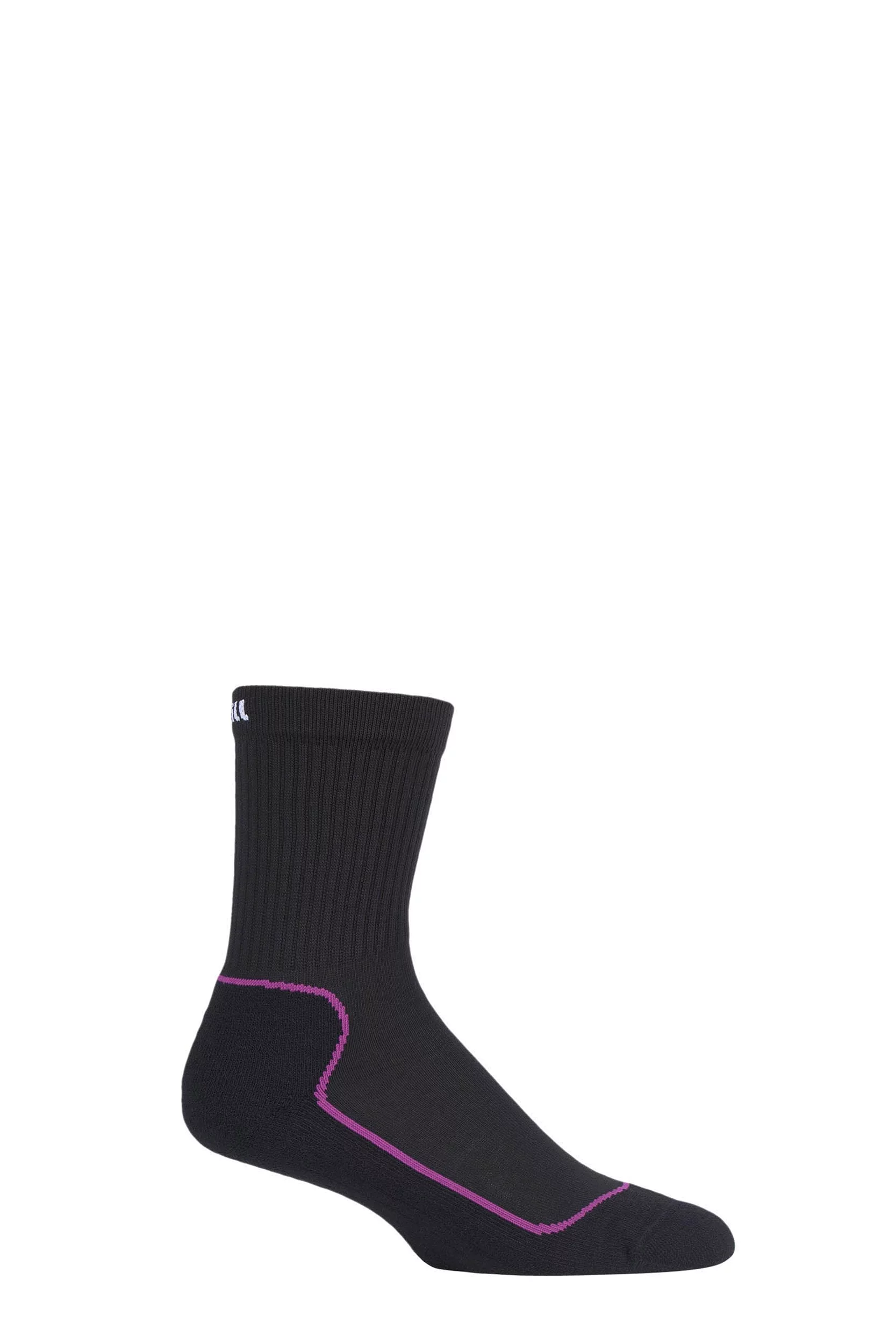 1 Pair Black / Purple UpHillSport Kevo Jr Trekking 4 Layer M4 Socks Kids Unisex 9-11.5 Kids (5-8 Years) - Uphill Sport