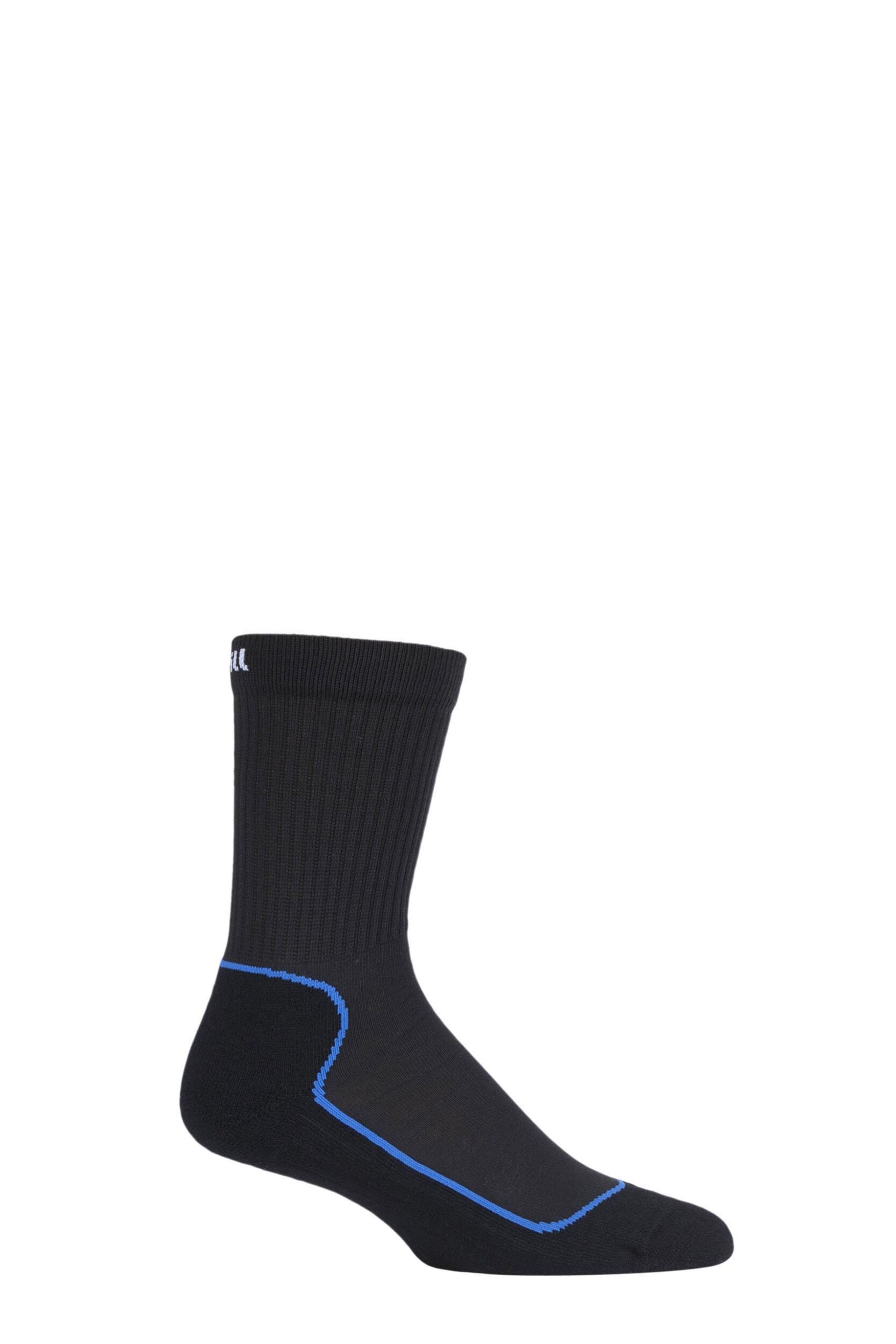 1 Pair Black UpHillSport Kevo Jr Trekking 4 Layer M4 Socks Kids Unisex 9-11.5 Kids (5-8 Years) - Uphill Sport