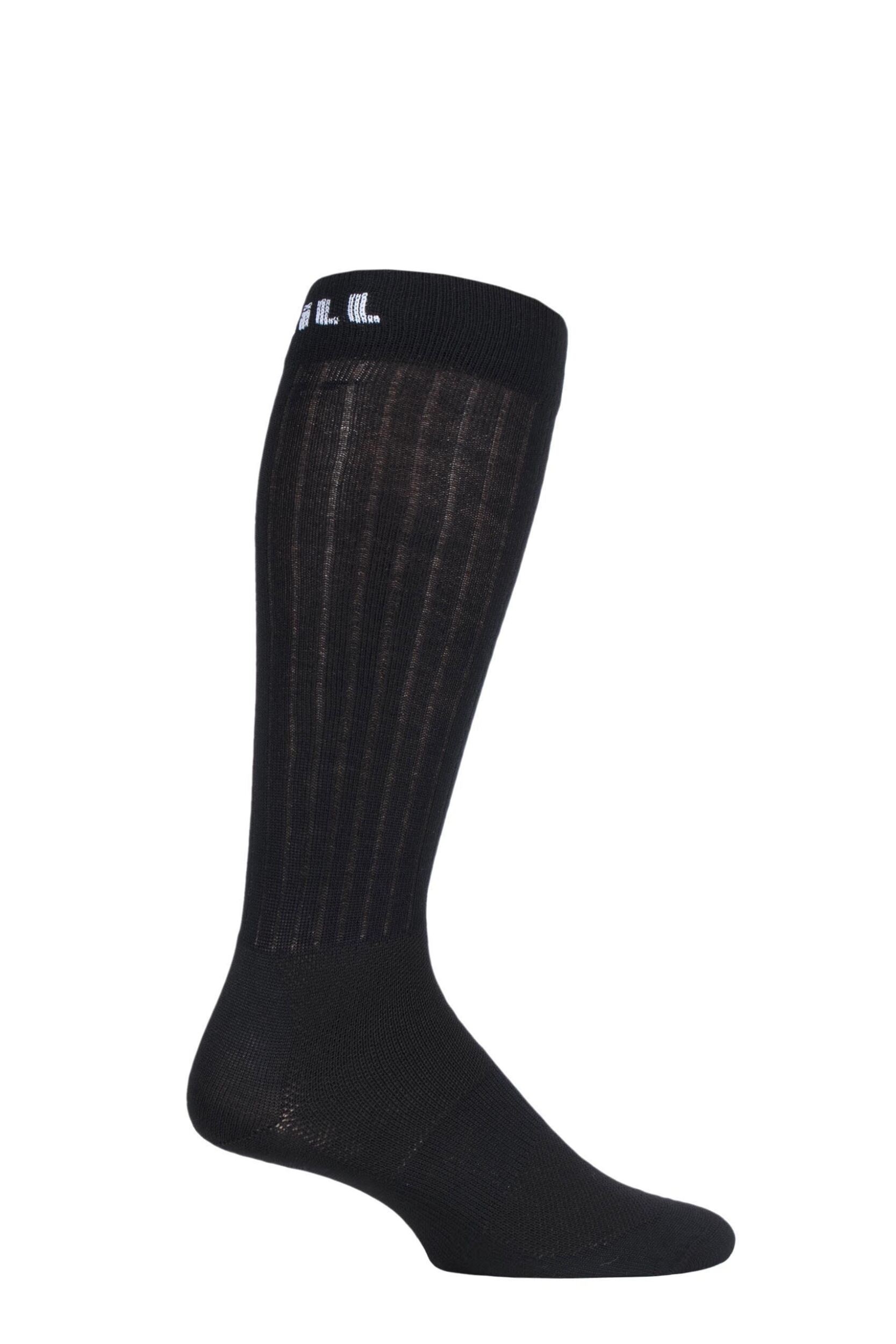 1 Pair Black Multilayer Horse Riding Bamboo Socks Unisex 3-5 Unisex - Uphill Sport