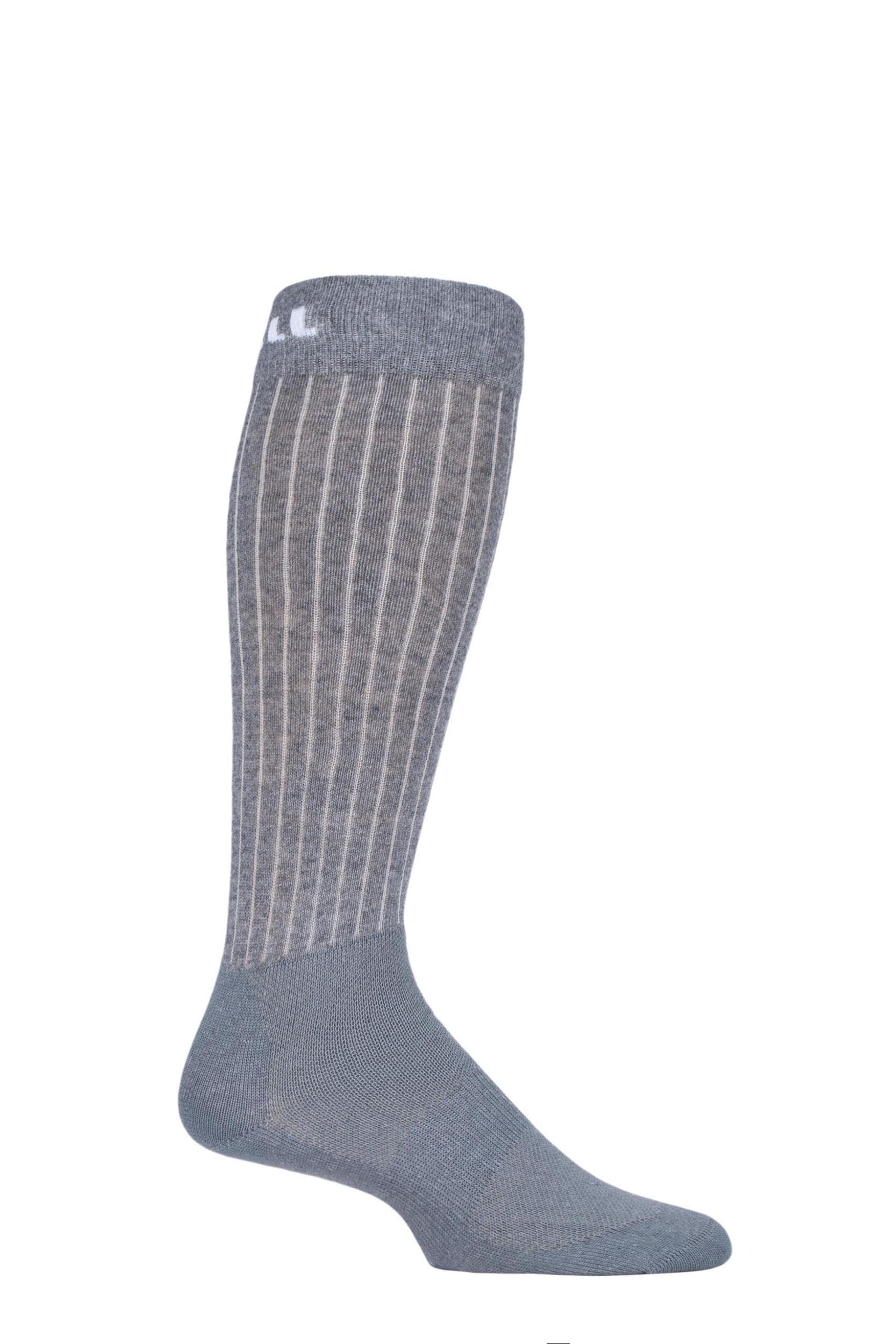 Image of 1 Pair Grey UpHillSport "Winter Course 3 Layer L3 Horse Riding Socks Unisex 3-5 Unisex - Uphill Sport