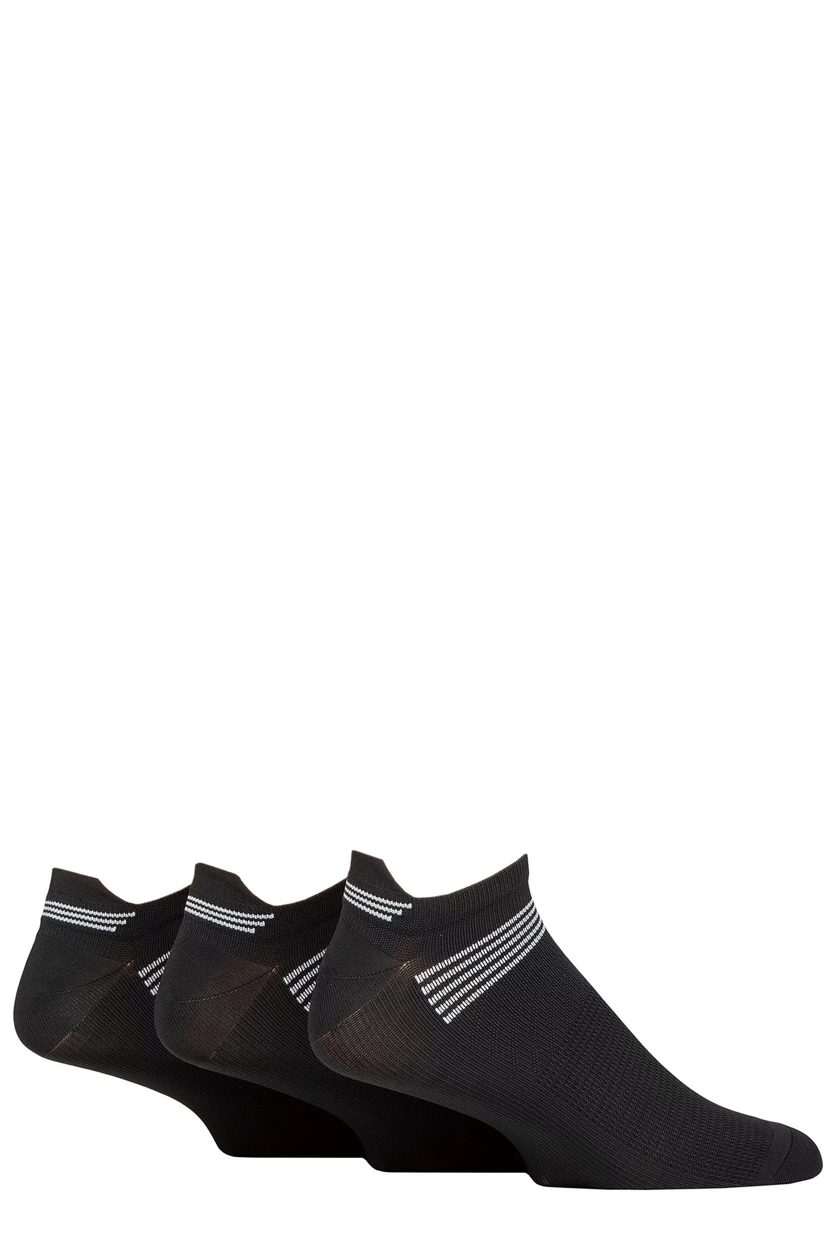 Mens 3 Pair Glenmuir Technical Compression Sports Socks Black 7-11 Mens