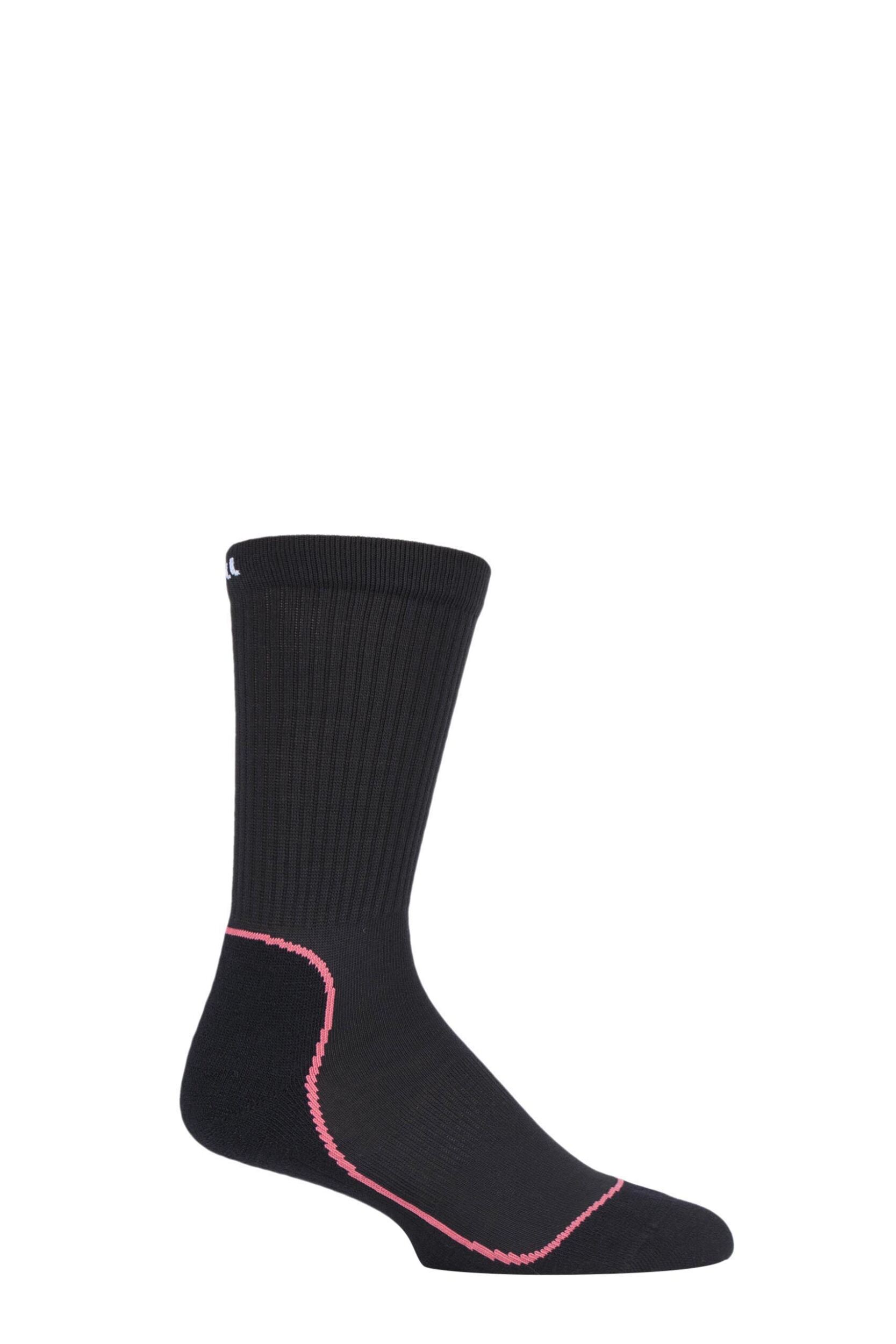 1 Pair Black / Pink Made in Finland 4 Layer Hiking Socks with DryTech Unisex 3-5 Unisex - Uphill Sport