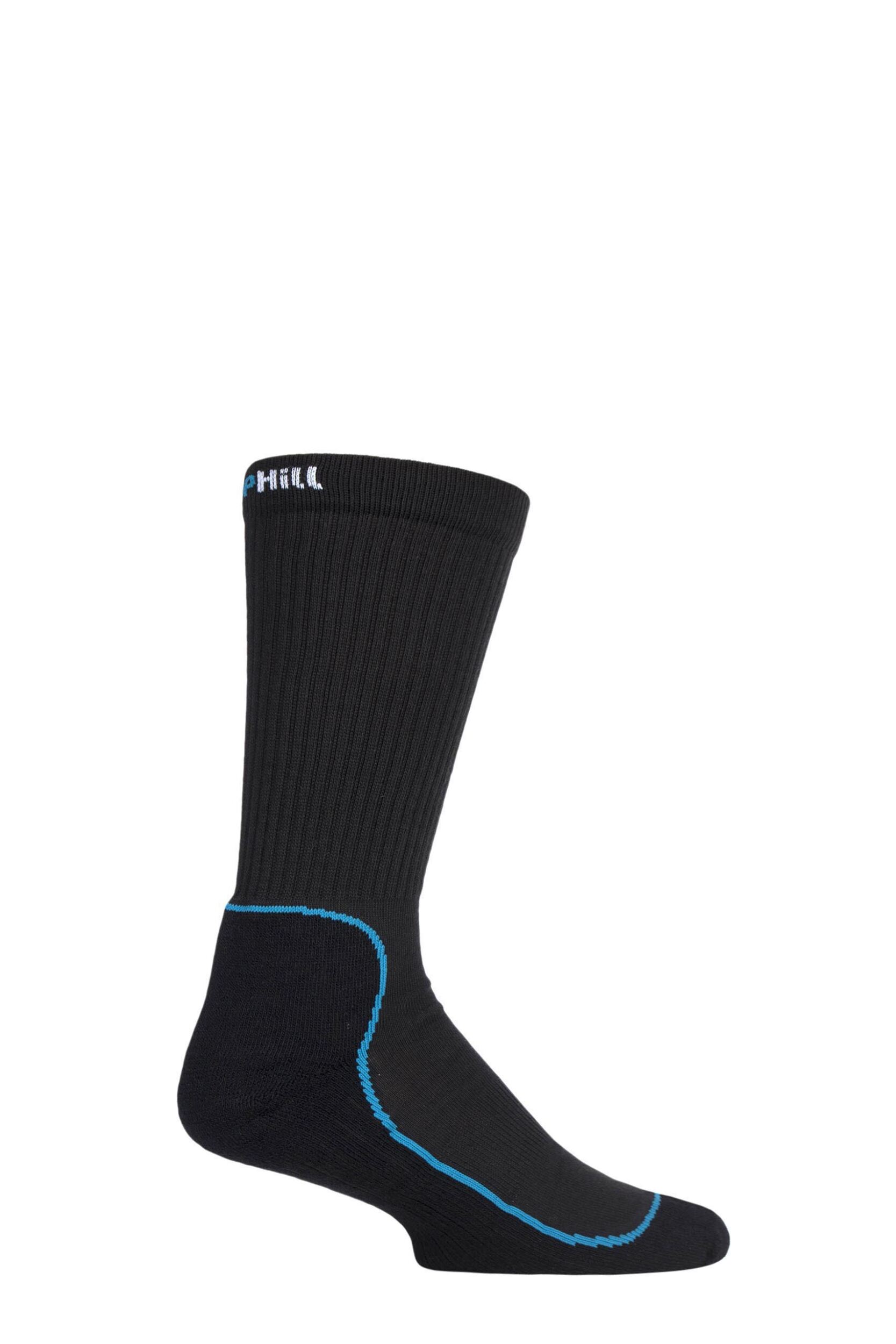 1 Pair Black Made in Finland 4 Layer Hiking Socks with DryTech Unisex 8.5-11 Mens - Uphill Sport