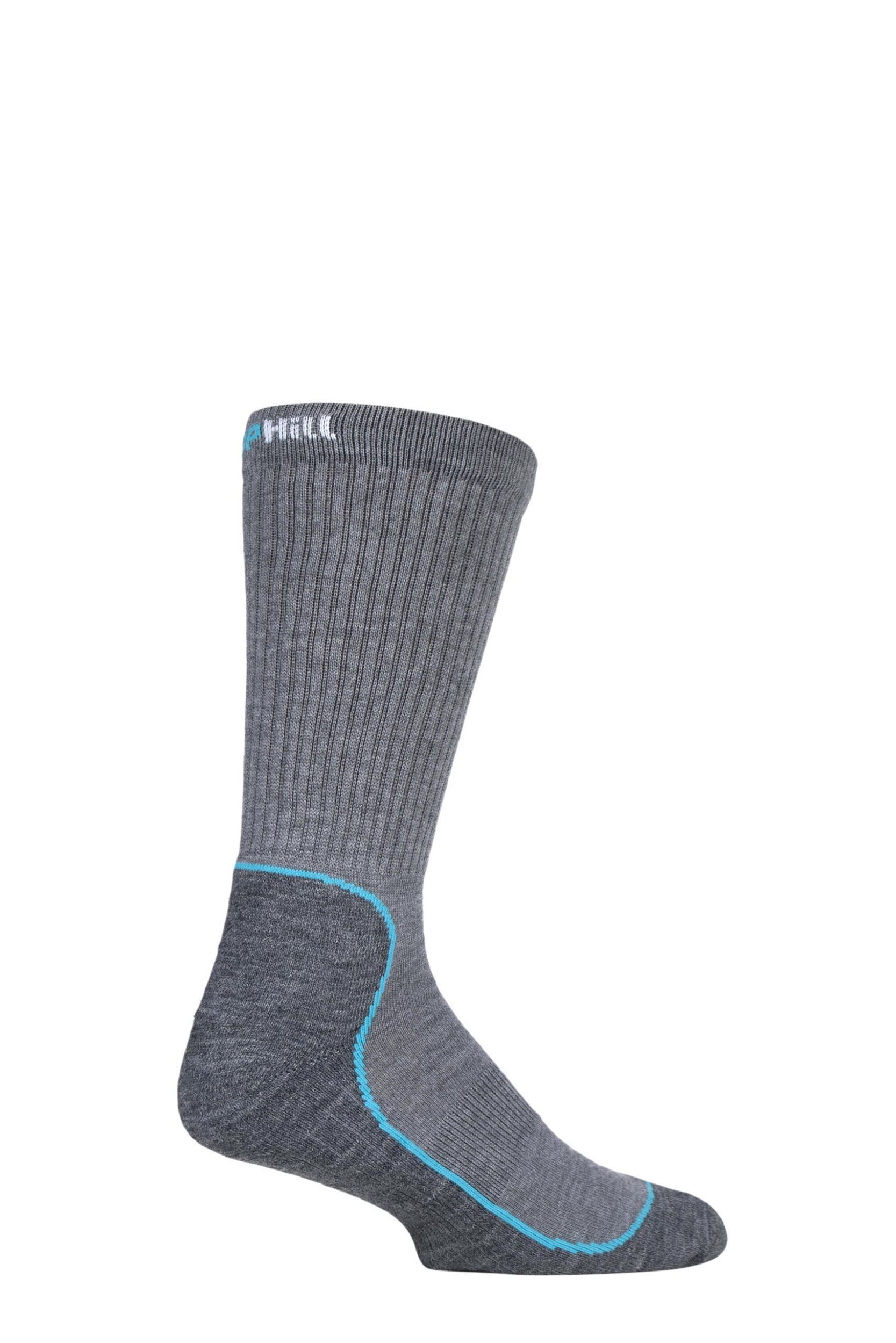 1 Pair Grey Made in Finland 4 Layer Hiking Socks with DryTech Unisex 5.5-8 Unisex - Uphill Sport