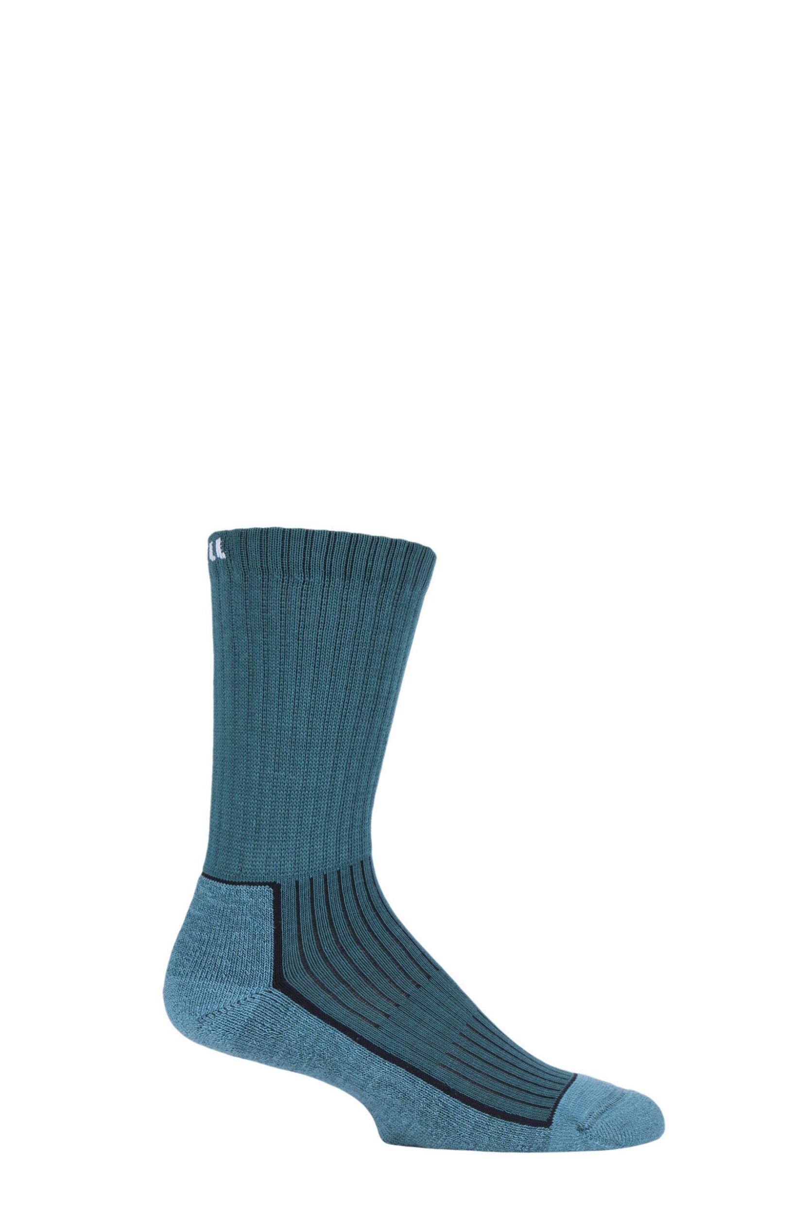 1 Pair Green Made in Finland Hiking Socks Unisex 5.5-8 Unisex - Uphill Sport