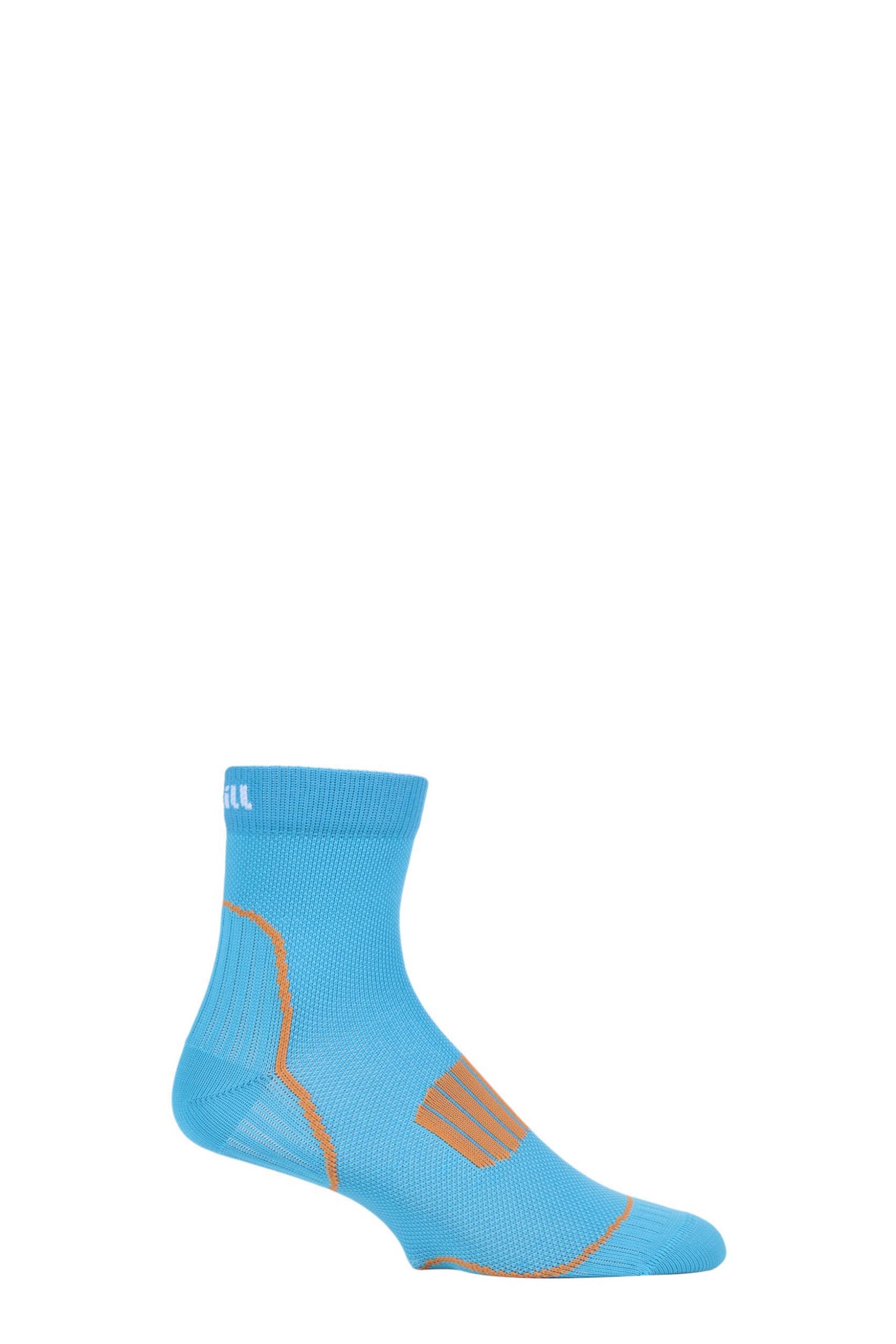 1 Pair Turquoise UpHill Sport Front Running L1 Socks Unisex 3-5 Unisex - Uphill Sport