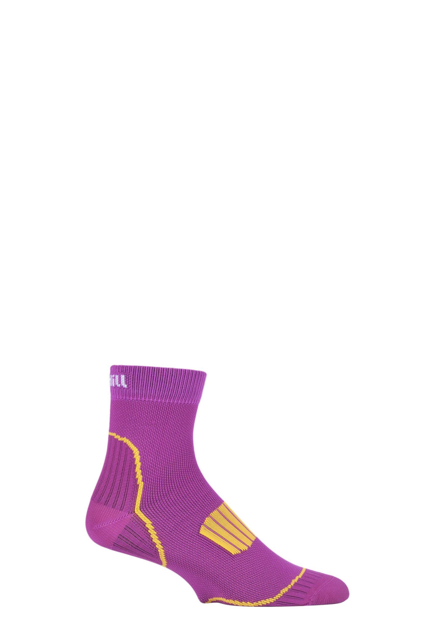 1 Pair Purple UpHill Sport Front Running L1 Socks Unisex 3-5 Unisex - Uphill Sport